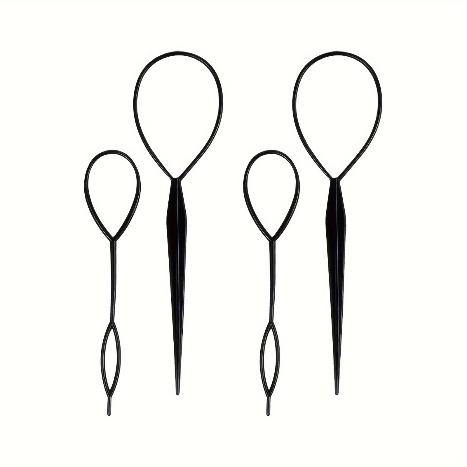 Topsy Tail Hair Braid Tool – Plastic Ponytail Maker & Styling Accessory with Bonus Hair Holder (2-Pack) – Perfect for Quick Updos, Braids & Ponytails