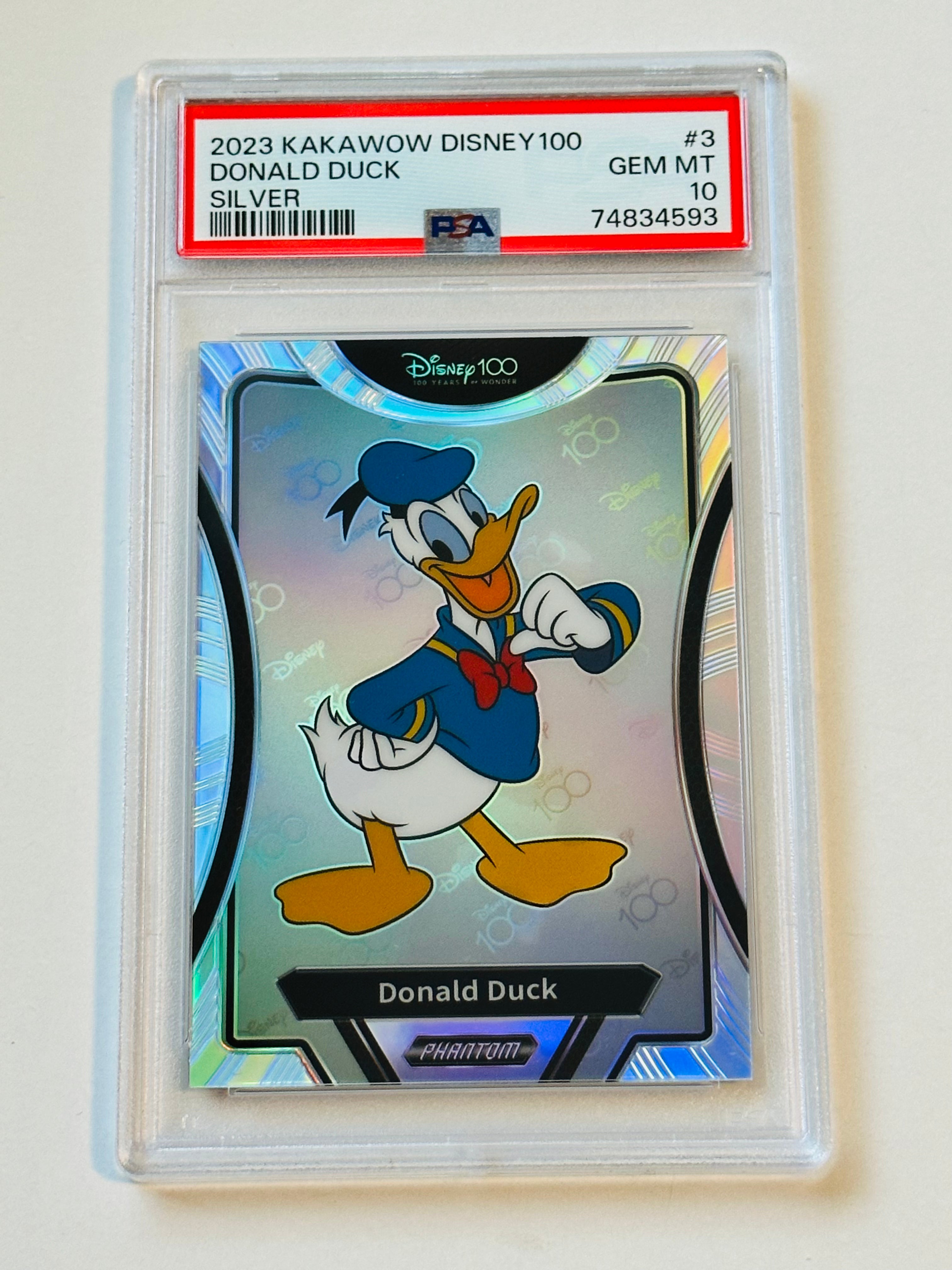 Disney 100 Kakamora Donald Duck Silver PSA 10 High-Grade Collectible Trading Card - Perfect for Disney Collectors, Card Investors & Pop Culture Enthusiasts