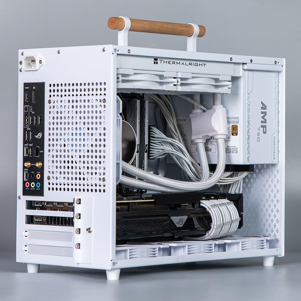 KOCAN Portable Computer Case - Cold Rolled Steel Shell PC Gaming Case for Desktop, Supports 360mm Graphics Card, ITX/MATX/ATX Motherboards & Power Supply | Perfect for Gaming Rigs, Home Office & Compact Workspaces