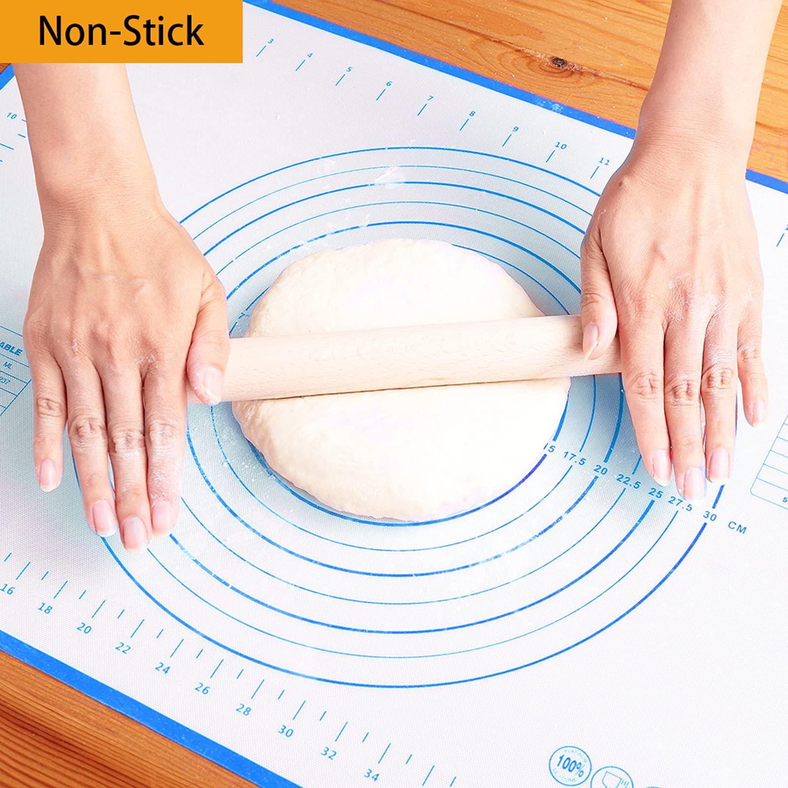 LIMNUO Non-Stick Silicone Baking Mat - Extra Thick 20