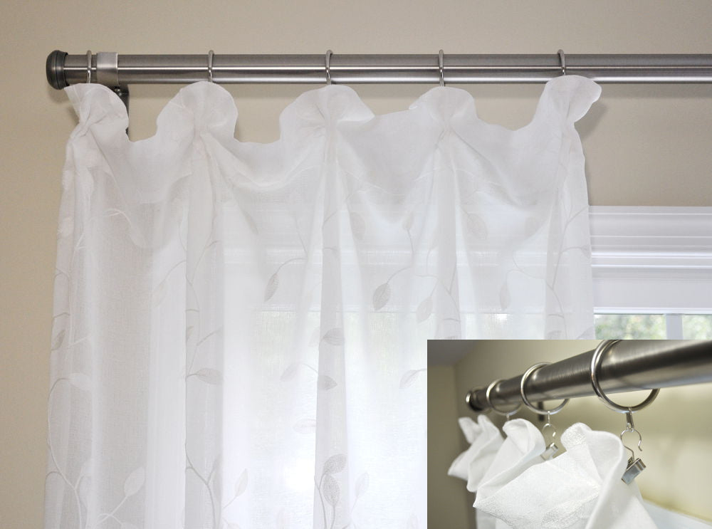 Pinch Pleat Curtain Clips - 20 Pack for Drapes & Sheers - Easy DIY Curtain Hooks for Home Decor & Window Treatments