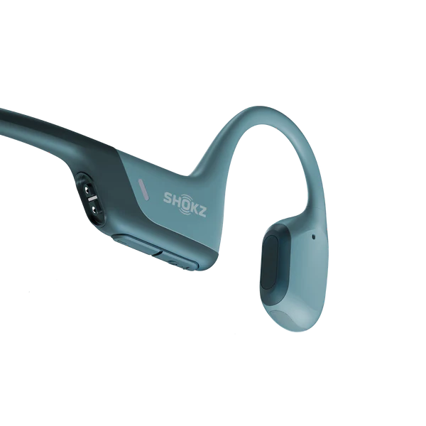 Shokz OpenRun Pro Bone Conduction Headphones - Wireless Bluetooth Sports Headset for Running, Cycling & Workouts - Sweatproof & Lightweight - Blue