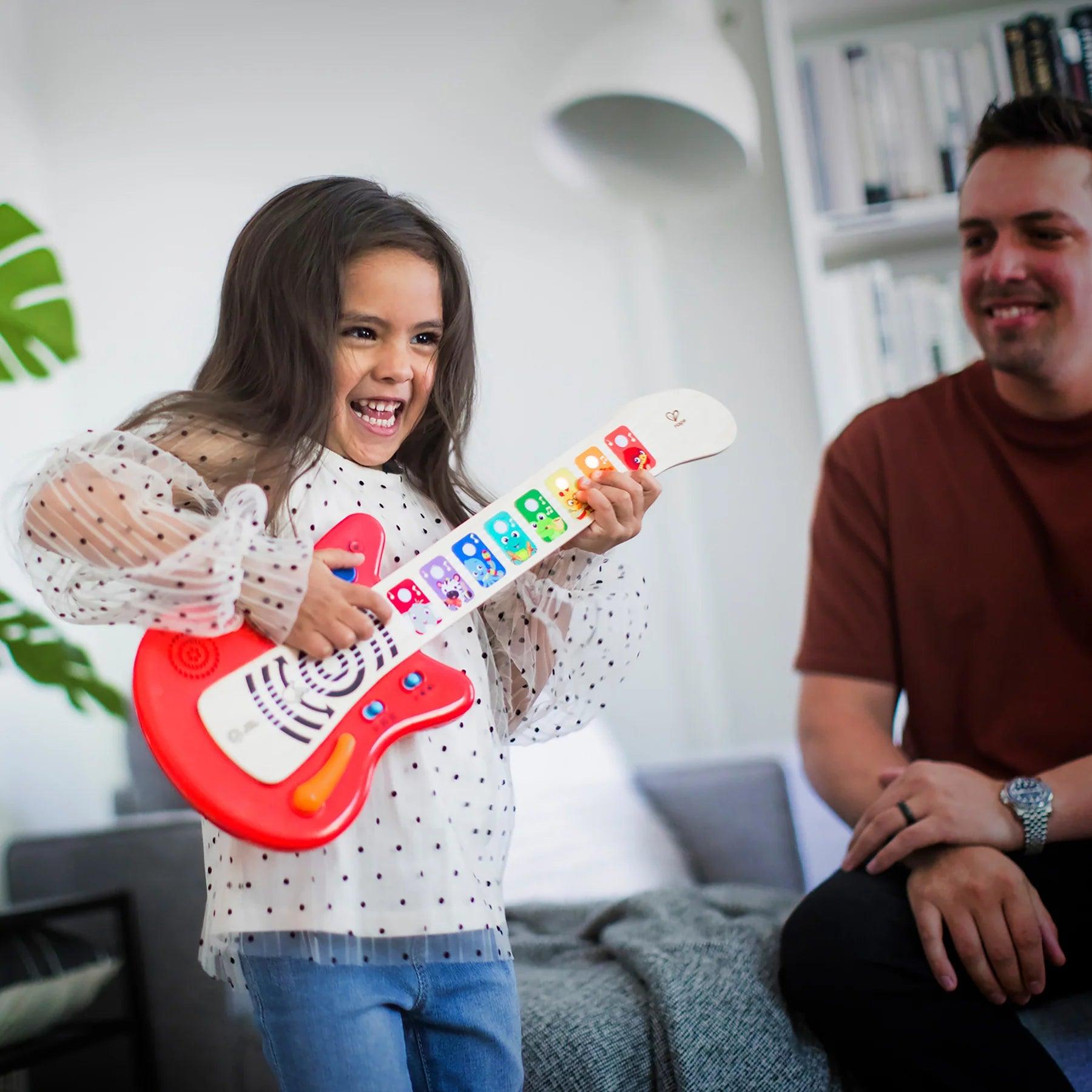 Hape & Baby Einstein Together in Tune Guitar™ - Interactive Musical Toy for Toddlers & Kids - Connected Magic Touch™ Technology - Perfect for Early Learning, Playtime & Music Development
