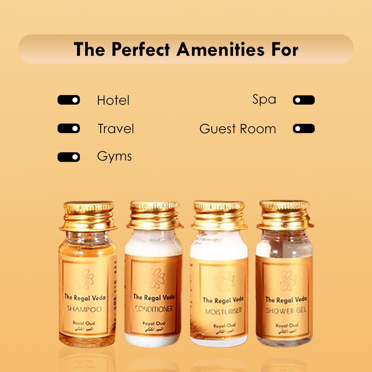 The Regal Veda | 100-Pack 35ml Moisturizer Set | Premium Hotel Amenities & Travel Toiletries | Moisturizing Cream for Hotels, Hospitals, Guest Houses & Spas | Bulk Hospitality Supplies for Luxury Accommodations