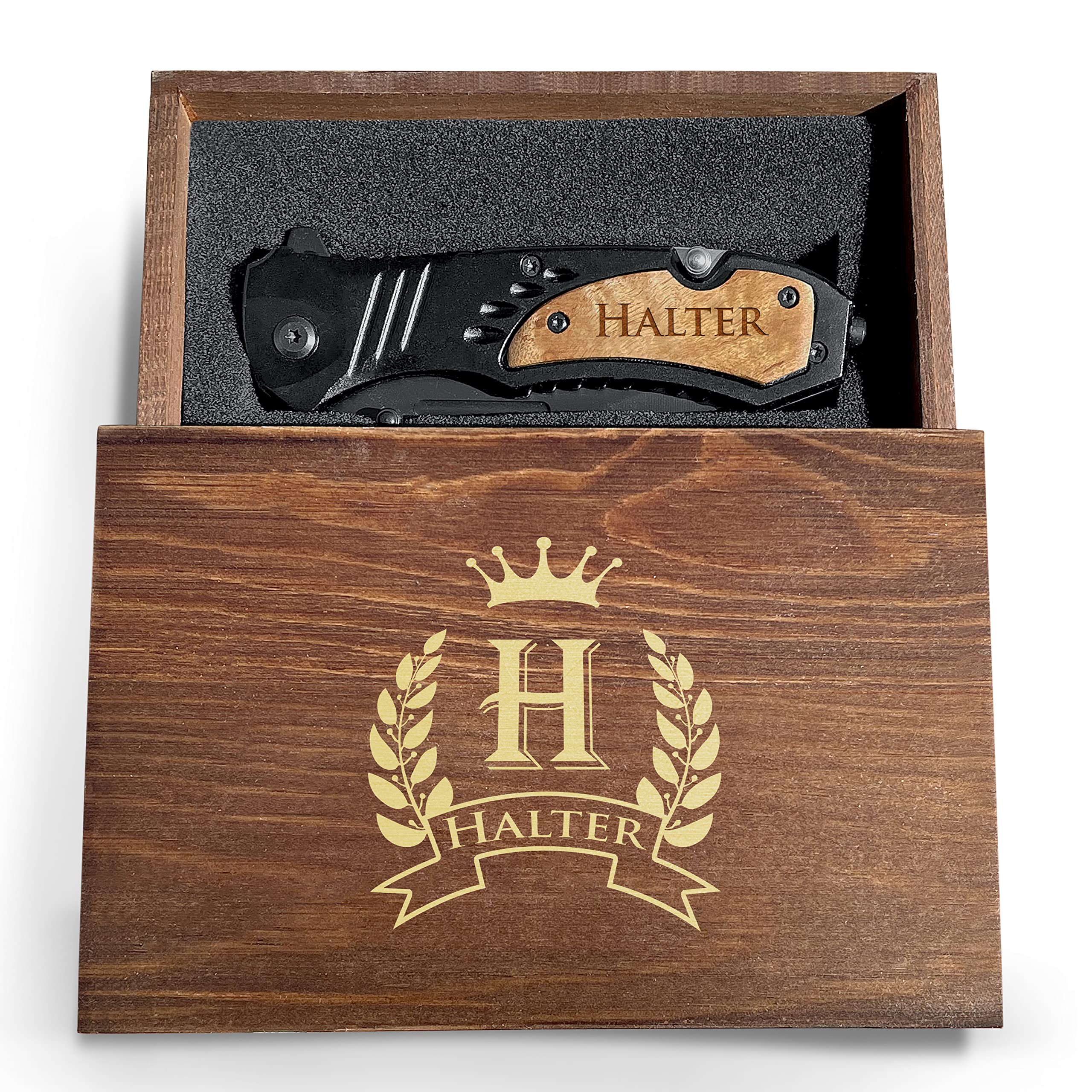 Personalized Engraved Pocket Knife Set of 4 - Unique Groomsmen Gifts for Weddings, Bachelor Parties & Outdoor Adventures