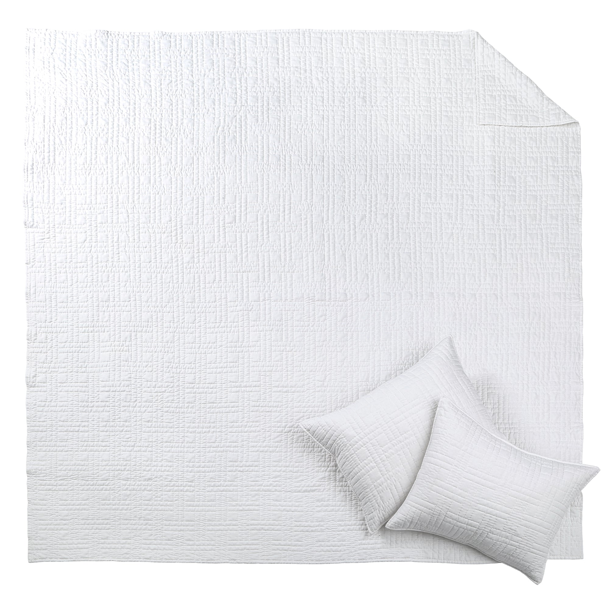 Melange Stitch Quilt Set - Soft & Breathable Bedding Collection for All Seasons | Perfect for Master Bedroom, Guest Room & Dorm Decor