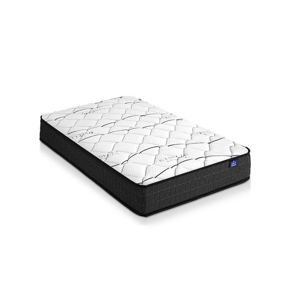Glay Bonnell Spring Mattress - 16cm Thick Single Size, Medium Firm Support for Back Pain Relief | Perfect for Guest Beds, Dorm Rooms & Small Spaces