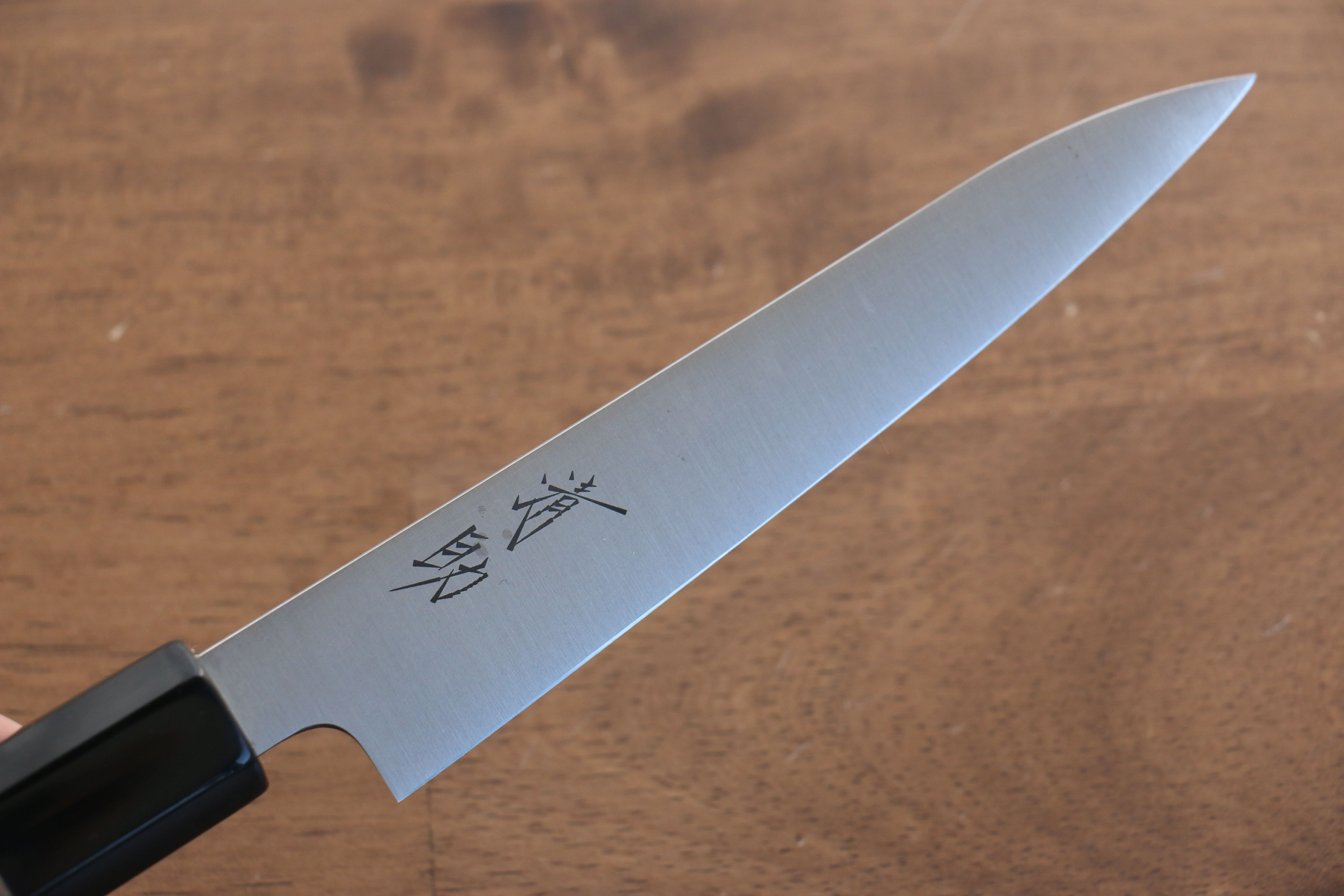 Premium Seisuke Swedish Steel Petty Utility Knife 150mm - High-Carbon Stainless Steel Blade with Burned Chestnut Handle - Perfect for Slicing, Peeling & Precision Kitchen Tasks