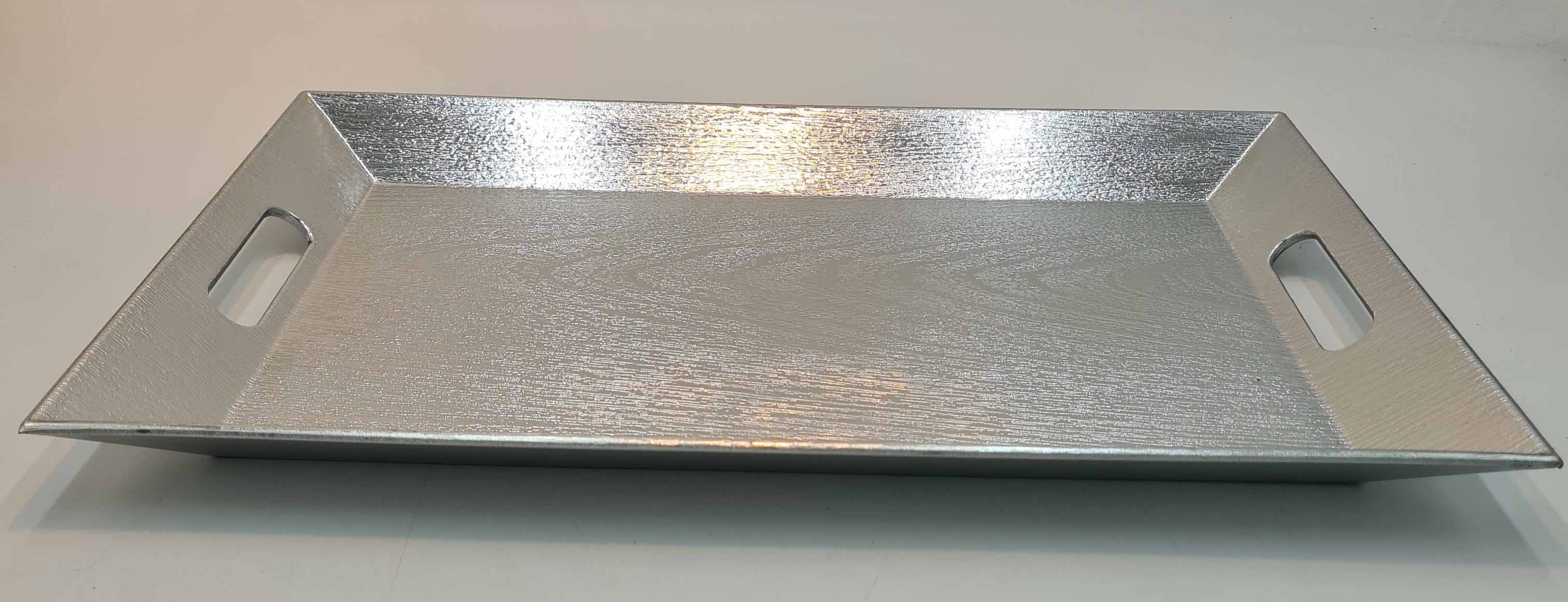 17.5x12 Inch Silver Serving Tray - Elegant and Durable for Parties, Dining, and Home Decor