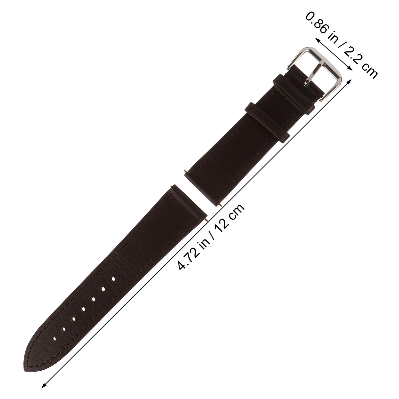 22mm Leather Watch Strap for Smart Watches - Comfortable & Stylish for Daily Wear