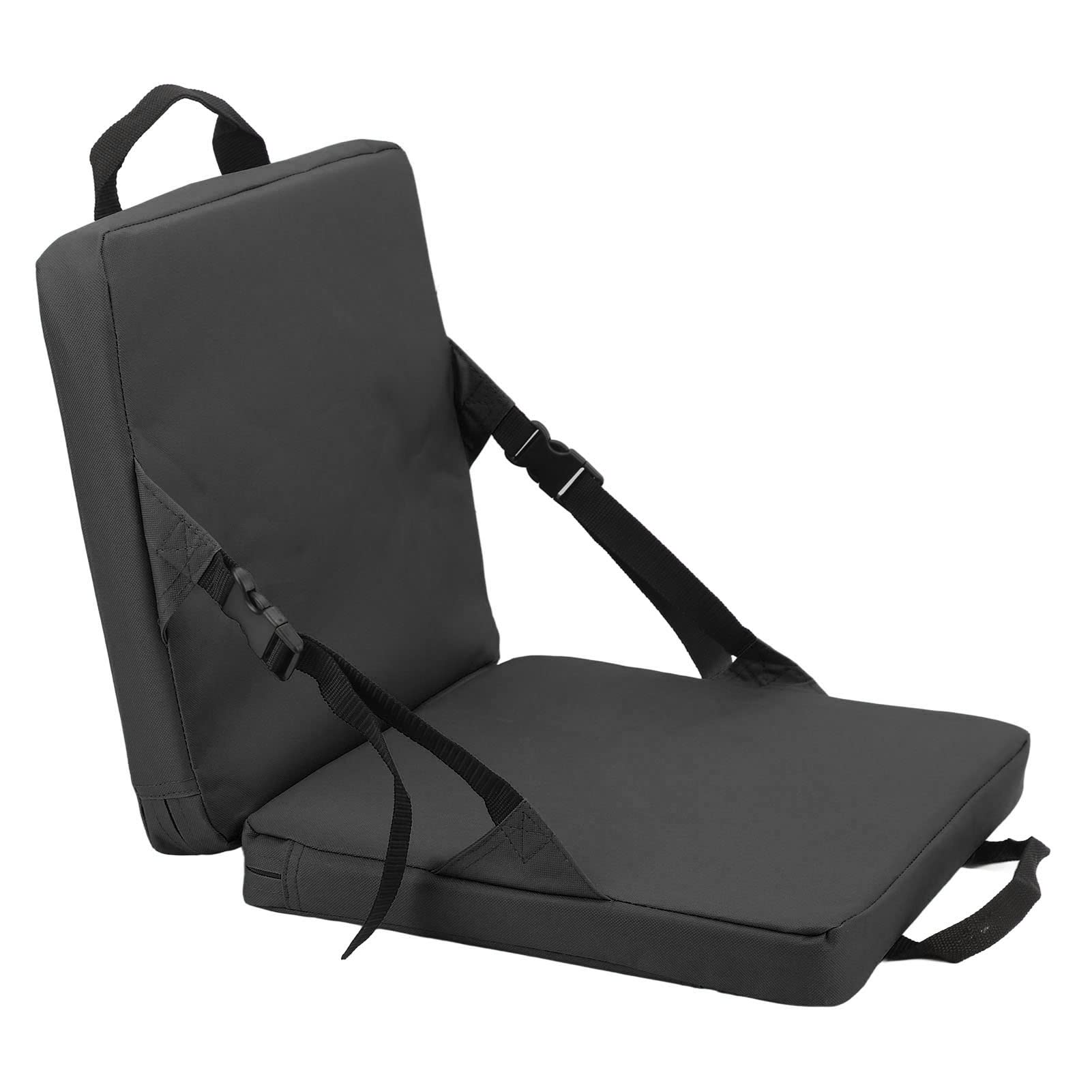 Stadium Seat with Back Support - Foldable Bleacher Chair, Ultralight & Portable for Outdoor Events - Comfortable Soft Sponge Cushion for Stadiums, Beaches, Picnics, Camping & Sports Games
