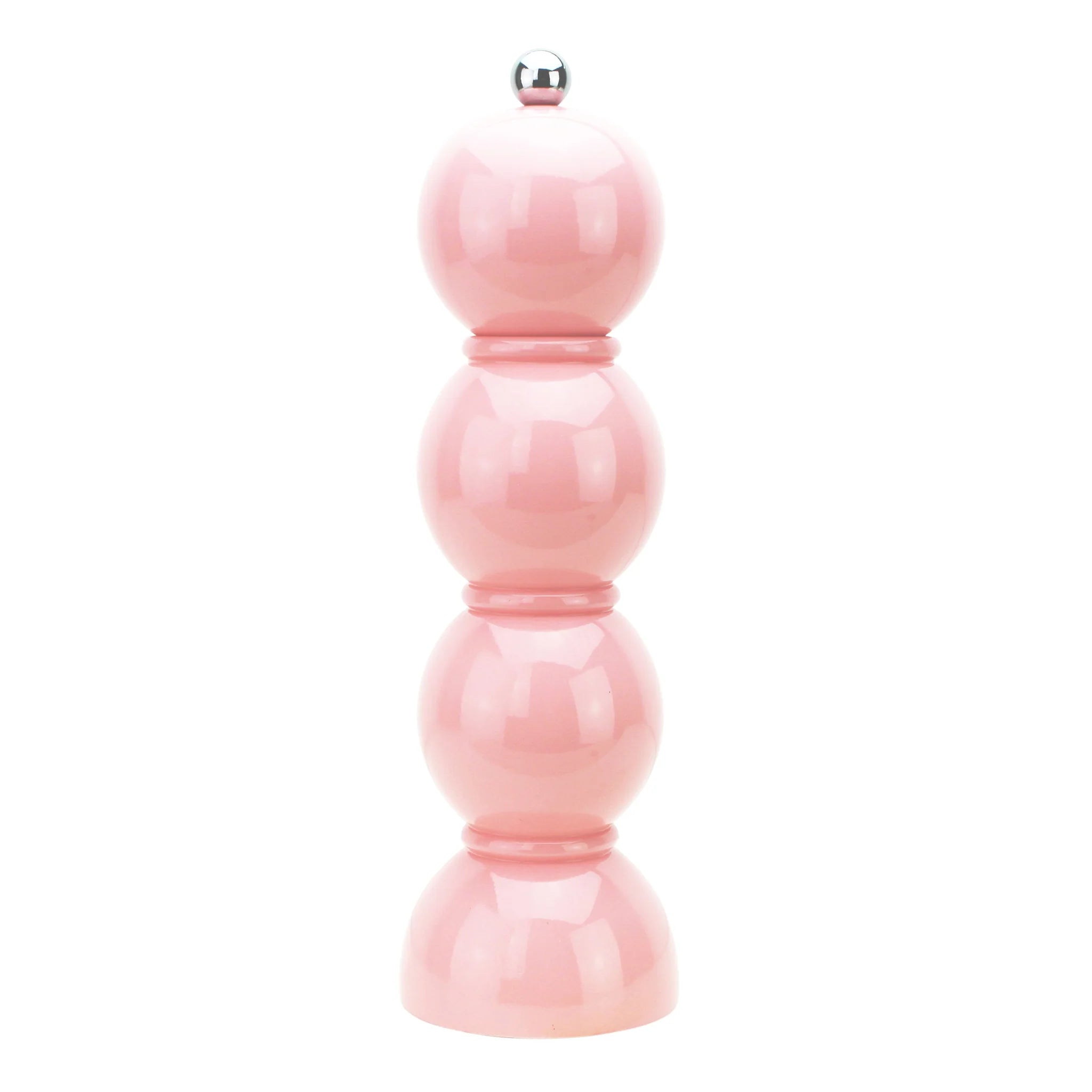 Premium Pale Pink Bobbin Salt and Pepper Grinder Set - Adjustable Ceramic Spice Mill for Kitchen, Dining Table & BBQ - Perfect for Home, Restaurant & Gift Giving