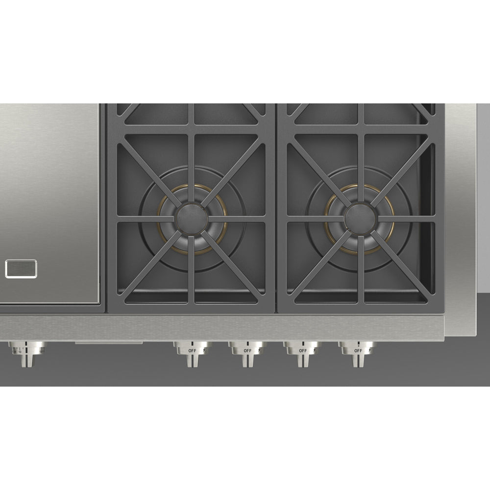 Fulgor Milano 48-Inch 600 Professional Series All Gas Rangetop - Model F6GRT486GS1 | Premium Gas Cooktop for Commercial Kitchens & Home Chefs | Ideal for High-Volume Cooking & Gourmet Meal Preparation