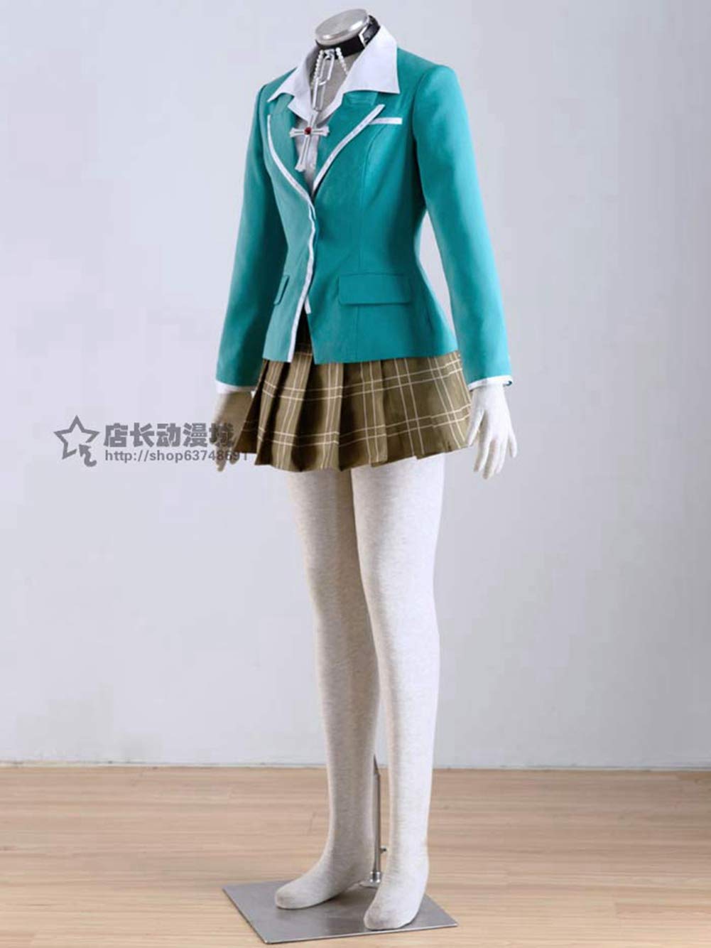 Akashiya Moka Anime Cosplay Costume - School Uniform Outfit for Christmas & New Year Parties, Halloween, Conventions & Themed Events