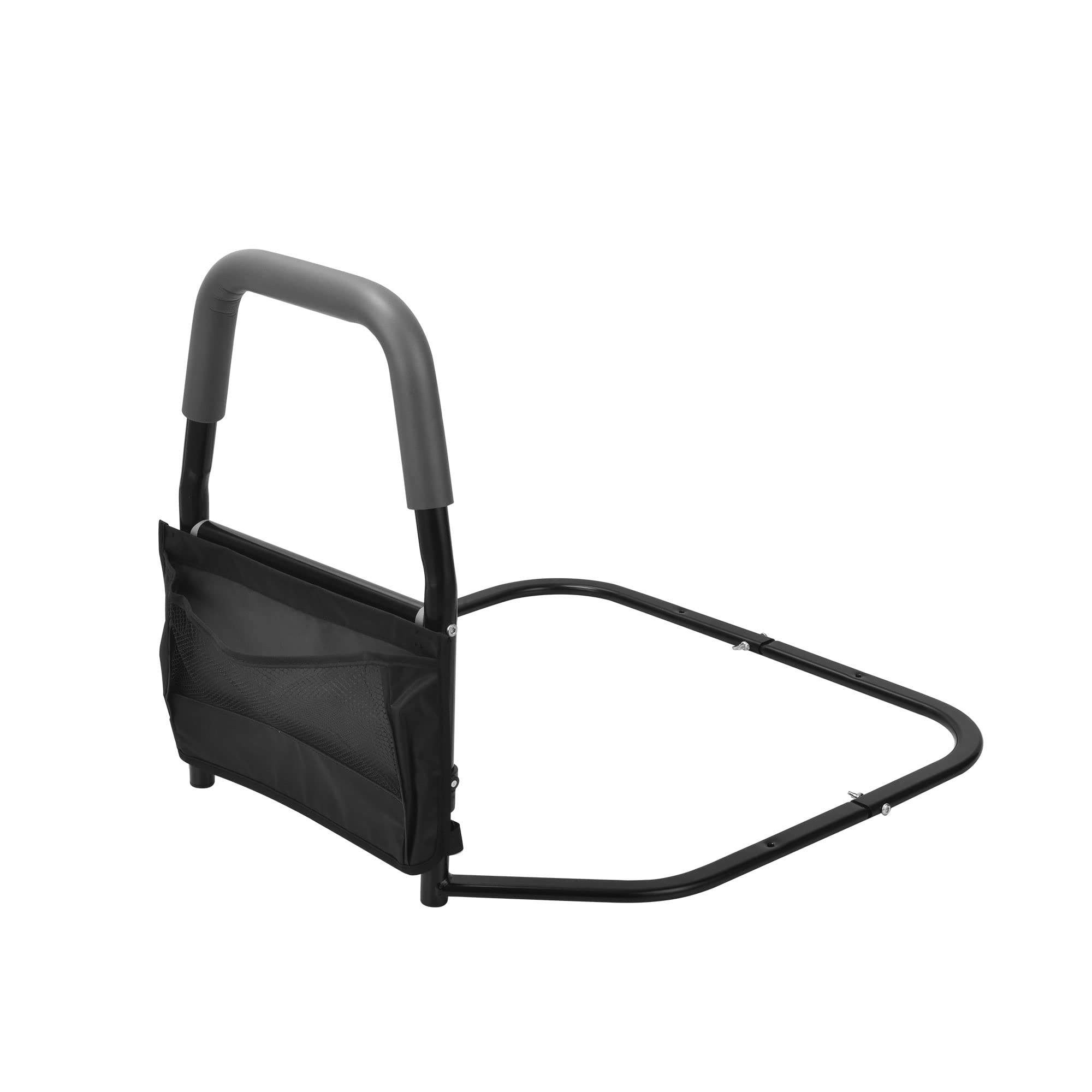 Sangohe Adjustable Bed Rail for Elderly - Safety Bed Assist Handle with Storage Pocket, Non-Slip Grab Bar for Seniors & Adults (Model 504D) - Ideal for Home Care, Hospital Use & Mobility Assistance