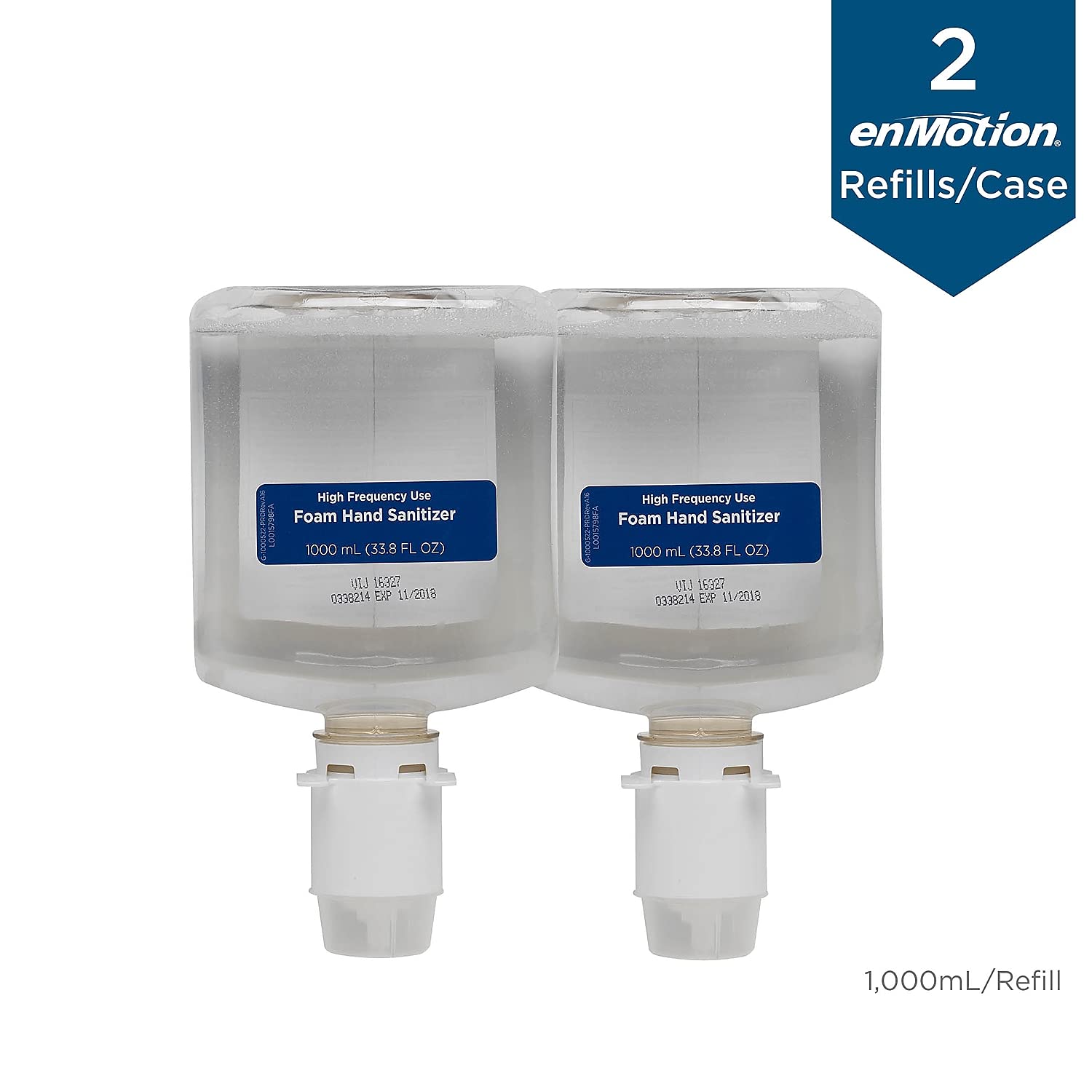 Georgia Pacific 42336 Pacific Blue Ultra Soap and Sanitizer Dispenser Refill - Unscented 1000mL (2-Pack) - Ideal for Restaurants, Hospitals, and Public Restrooms