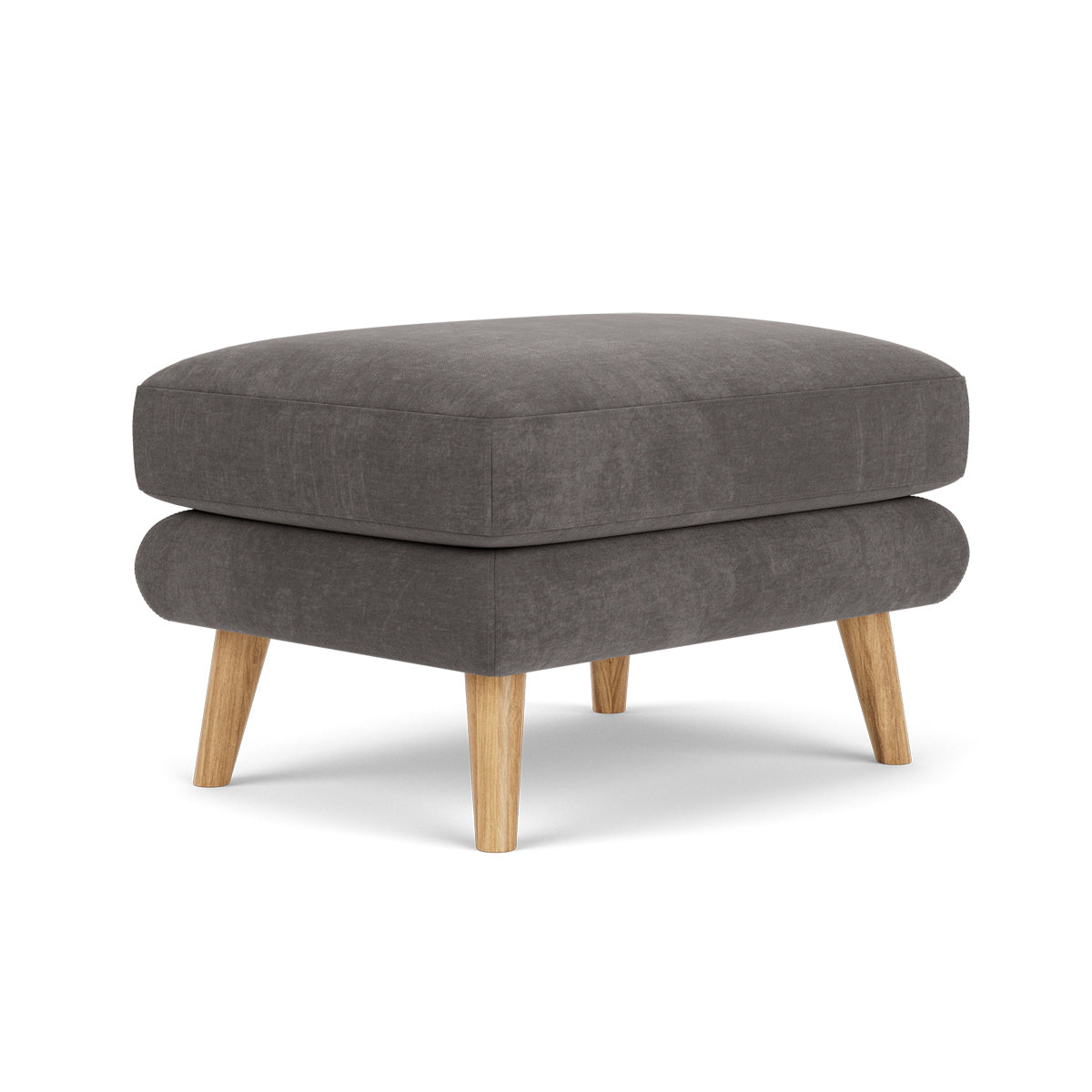 George Fabric Ottoman - Stylish and Comfortable Footrest, Storage Bench for Living Room, Bedroom, or Office - Perfect for Relaxing, Extra Seating & Home Organization