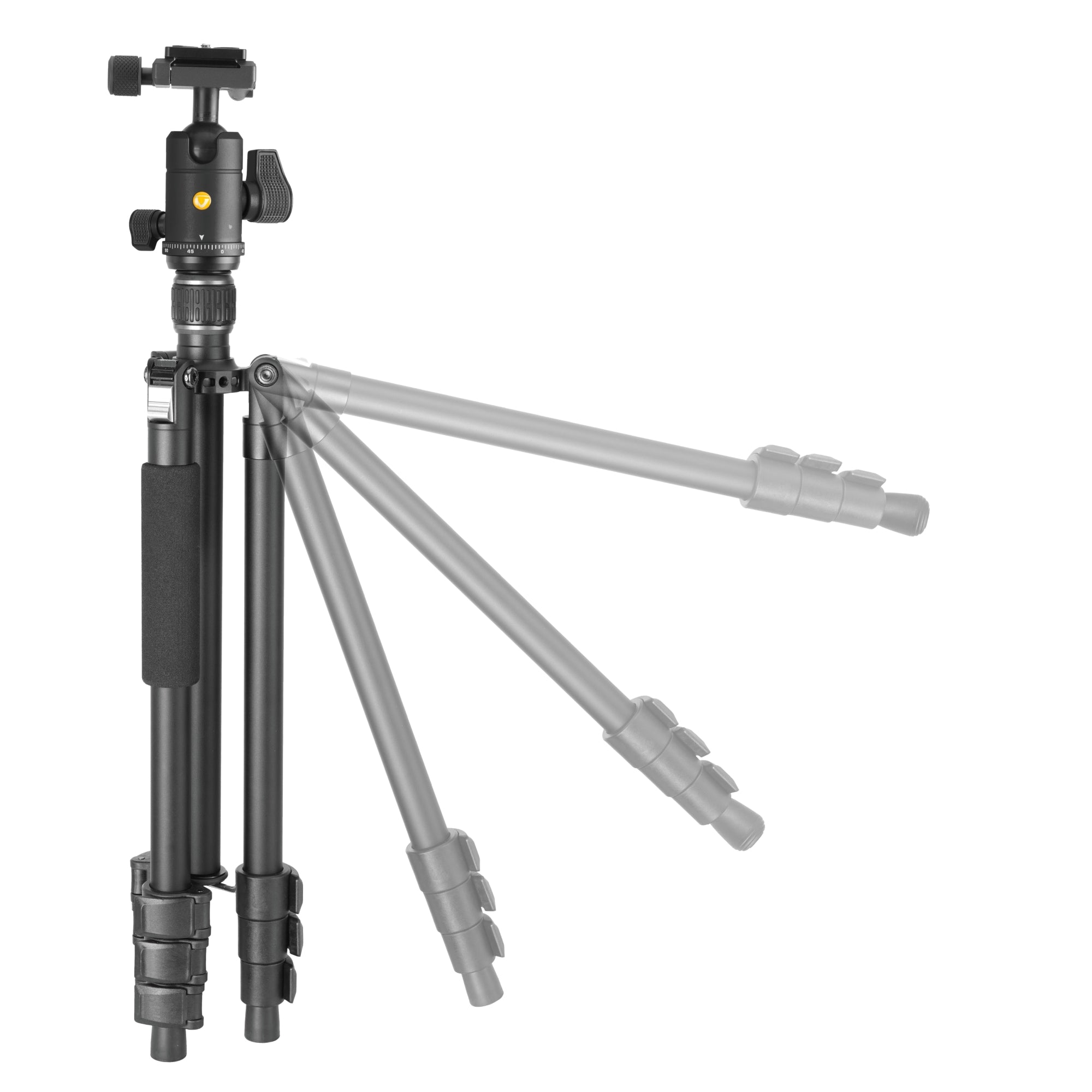 Vesta GO 264AB Lightweight Aluminum Travel Tripod with Ball Head - Compact & Sturdy Camera Stand for Photography, Hiking, and Outdoor Adventures
