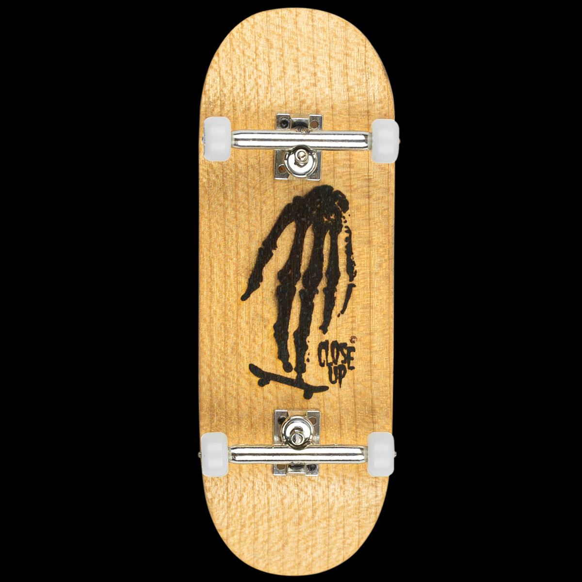 Close Up Fingerboard Complete Skull Hand - Mini Finger Skateboard for Tricks & Stunts - Perfect for Kids, Teens & Adults - Great for Office Desk, Home & Travel Fun