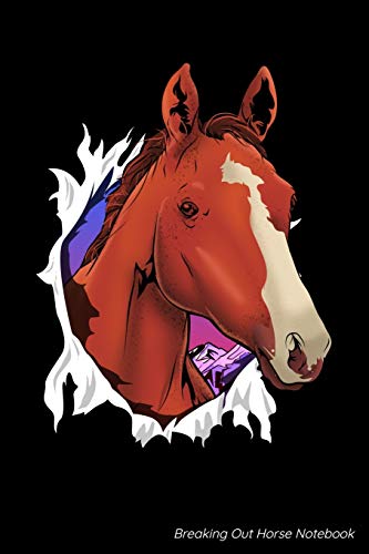 Premium Breaking Out Horse Blank Composition Notebook - 6