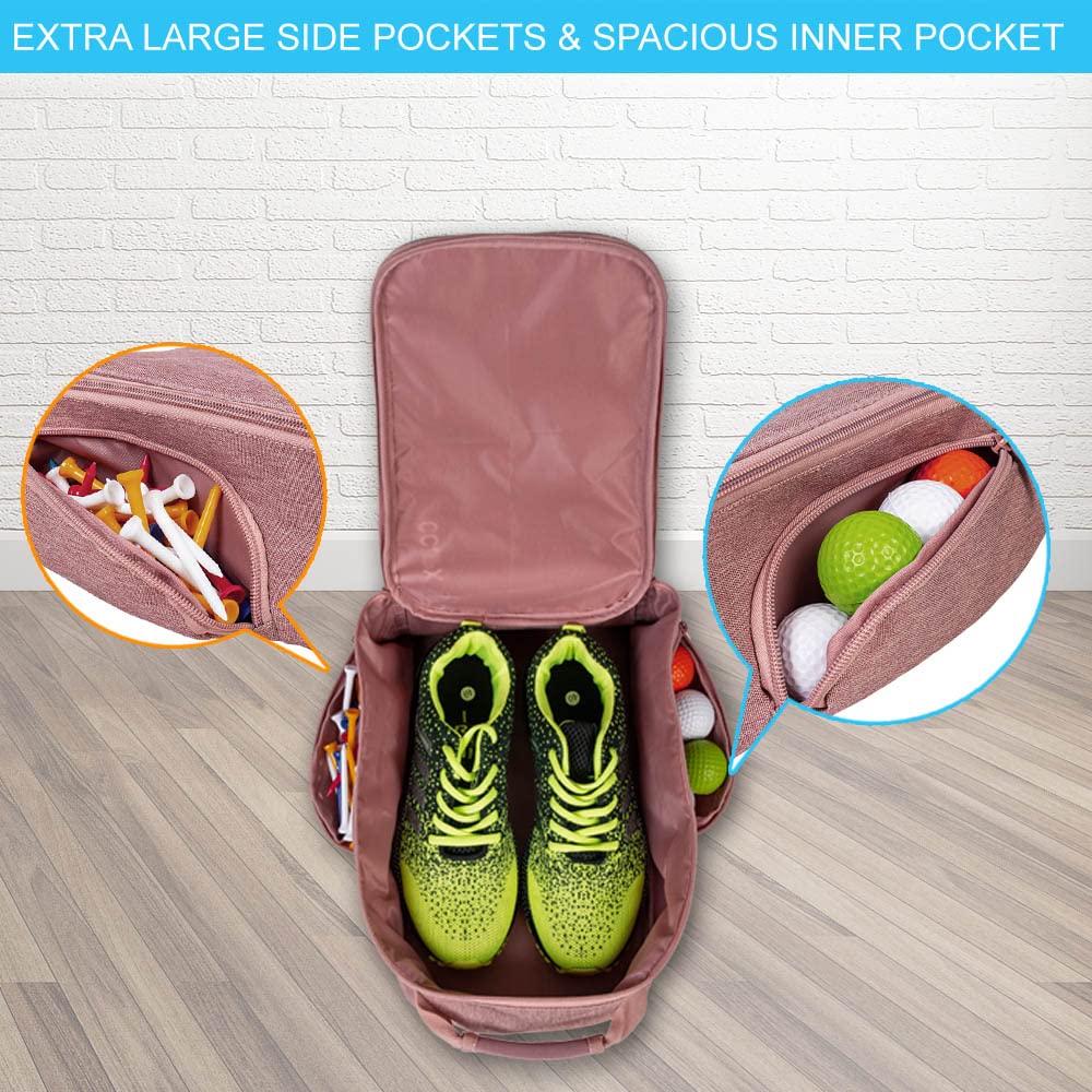 **Waterproof Golf Shoe Bag for Women - Lightweight Travel Sports Shoe Storage Organizer - Perfect for Golf, Gym & Travel Accessories**
