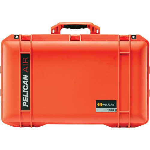 Pelican Carry On Case with Pick N Pluck Foam - Orange Waterproof Hard Shell Travel Case for Camera, Drone & Electronics - Perfect for Air Travel, Outdoor Adventures & Equipment Protection