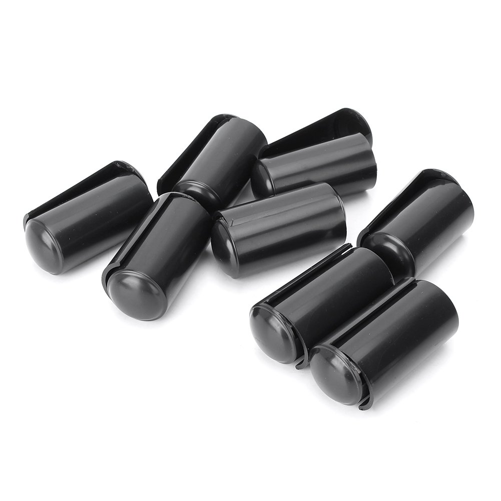 GZYF Auto Black Door Hinge Covers Protector Trim for Jeep Wrangler JK 4 Door 2007-2017 - Exterior Accessories for Off-Road Protection & Style Enhancement