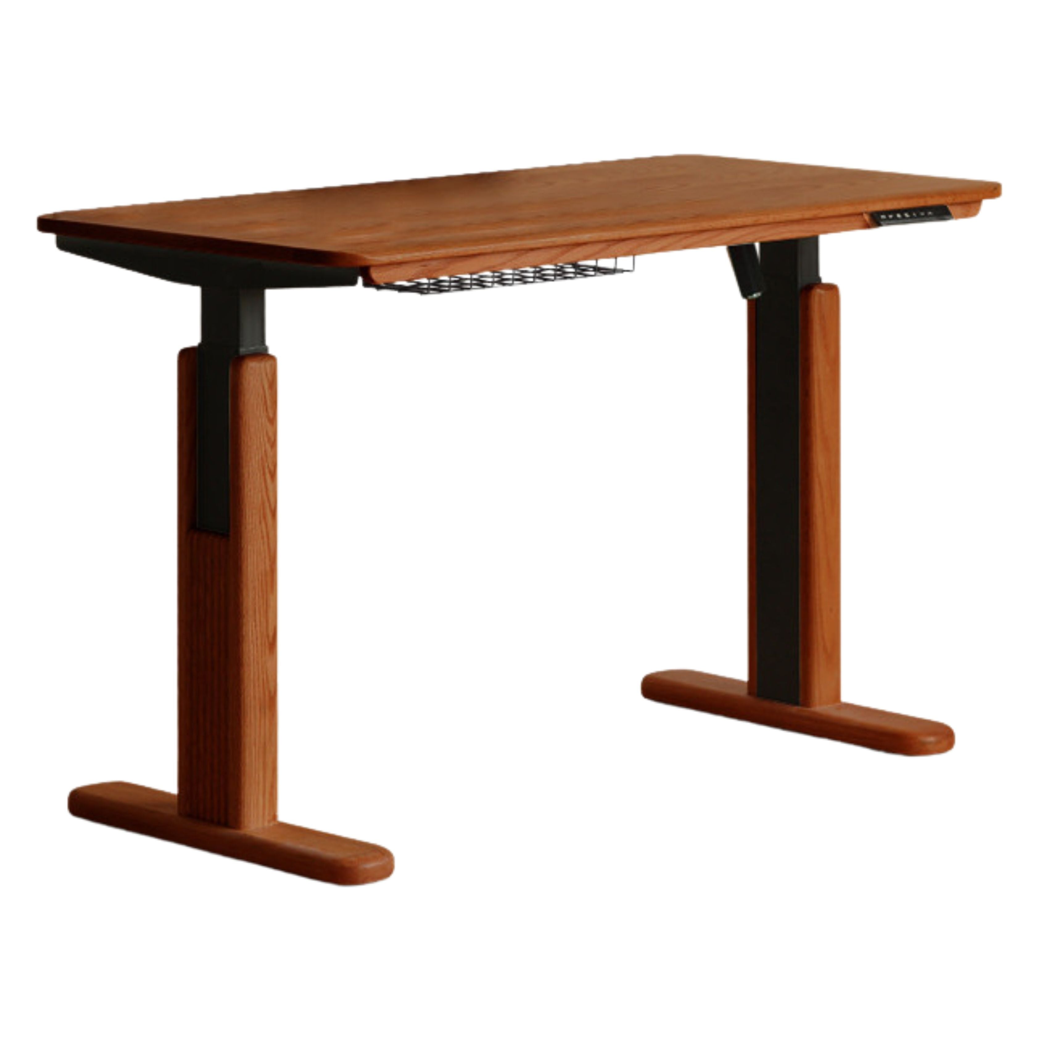 47.2x24.4x27.9-46.8 inch/ 120x62x72-121 cm/ Walnut color/ Oak lifting desk single motor
