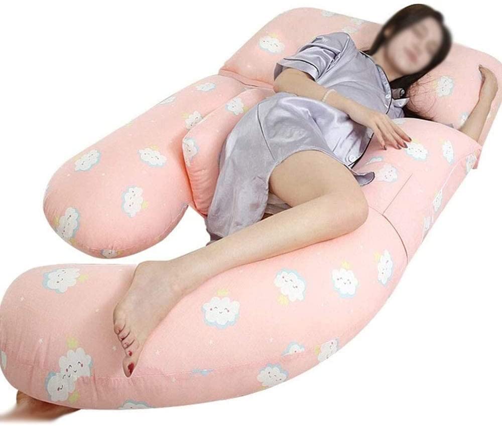U-Shaped Pregnancy Pillow for Moms-to-Be - Full Body Maternity Support Pillow with Removable Cover - Comfortable Sleeping Aid for Pregnant Women - Perfect for Back Pain Relief, Side Sleeping & Nursing Support