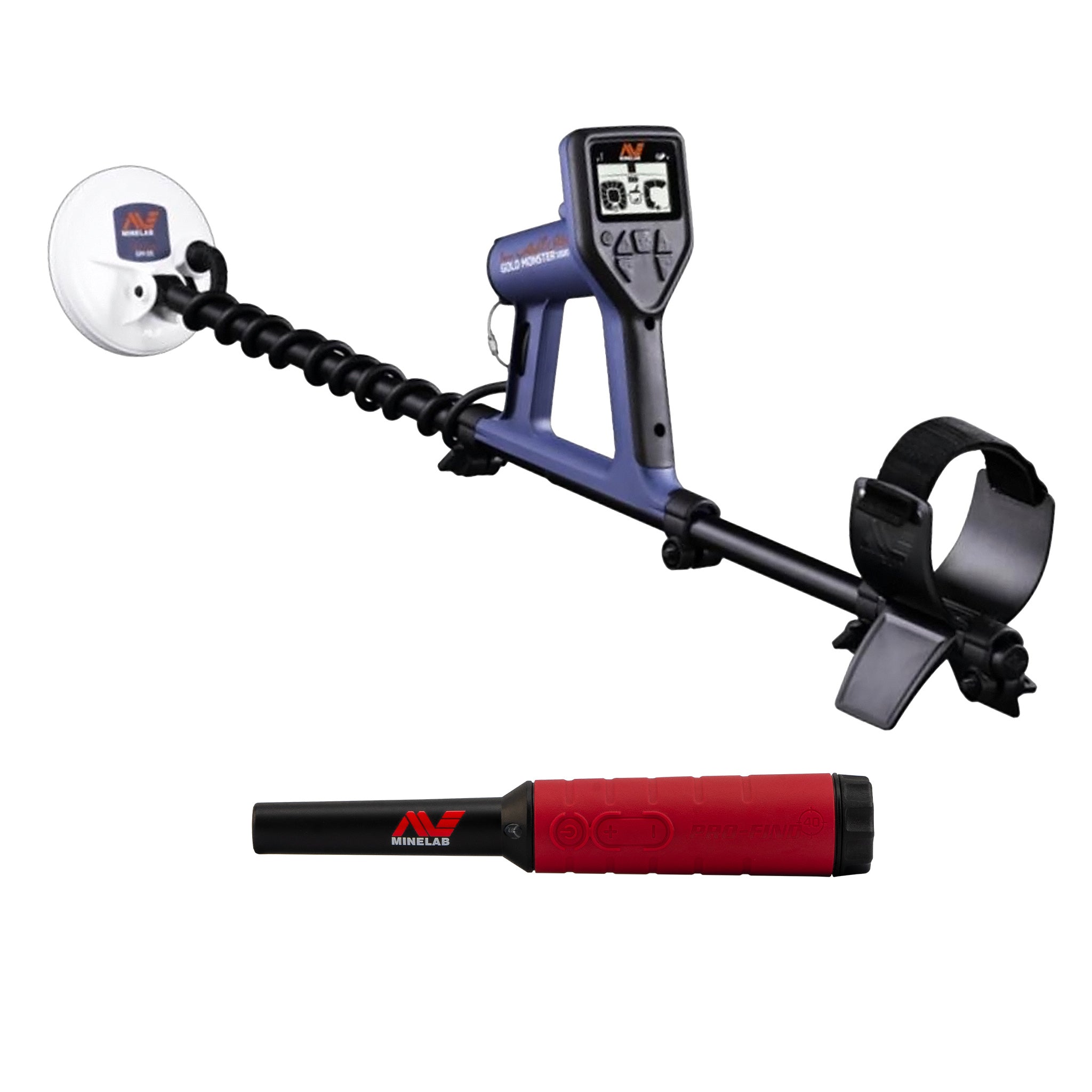 Minelab GOLD MONSTER 1000 Metal Detector Kit with 5