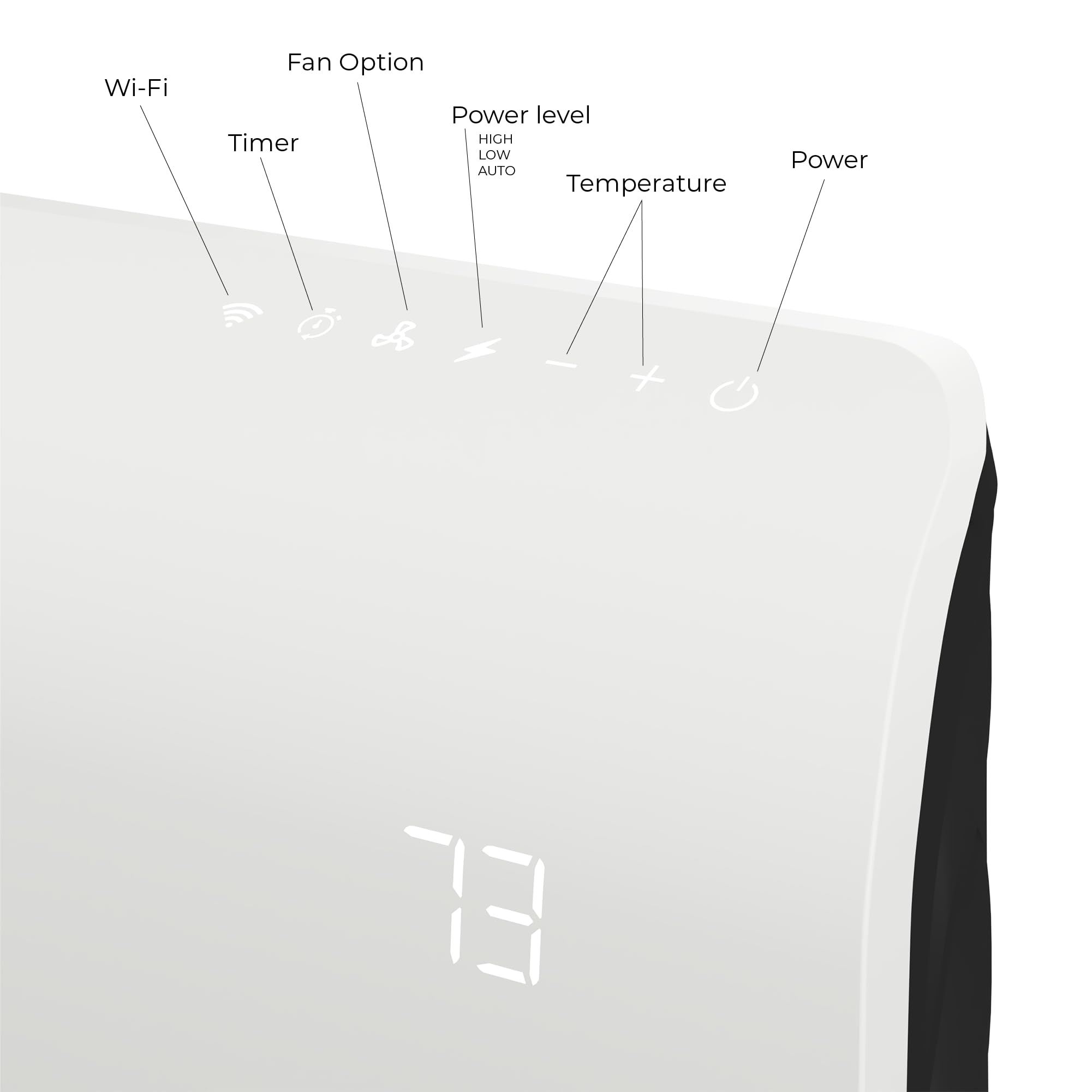 Heat Storm 1500-Watt Sedona WiFi Infrared Wall Mountable Space Heater - White | Smart Home Heating for Bedroom, Office & Garage | Energy Efficient Indoor Electric Heater