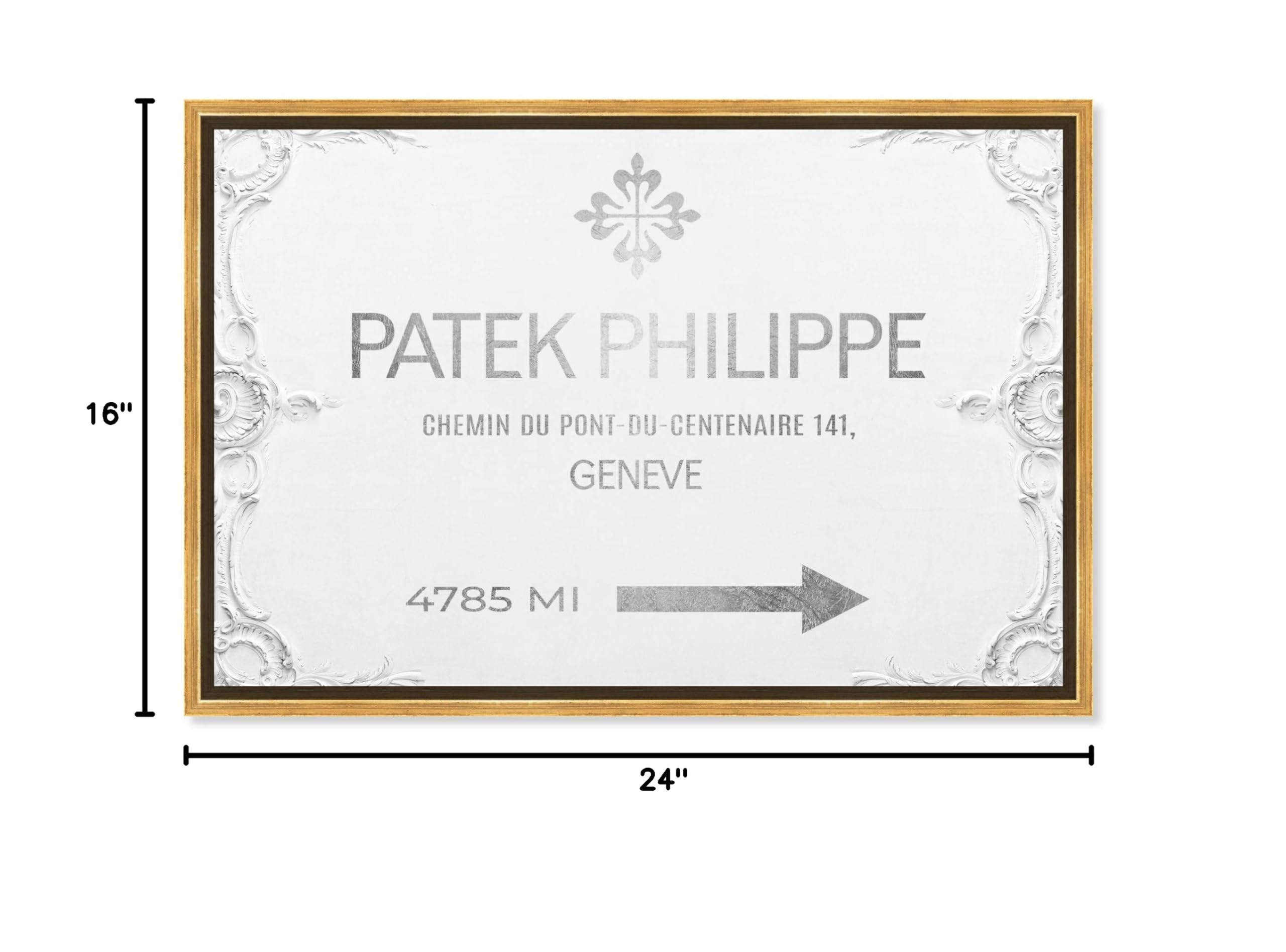 Oliver Gal Fashion Wall Art - Geneva Watches Canvas Print 24x16