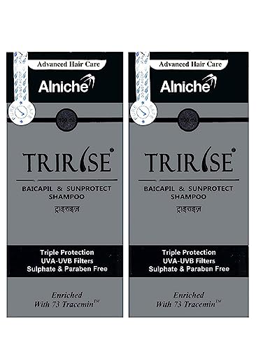Madev Enterprise Alniche Tririse Shampoo for Hair Growth & Volume (Pack of 2) - Sulfate Free & Natural Ingredients for Daily Hair Care at Home or Salon