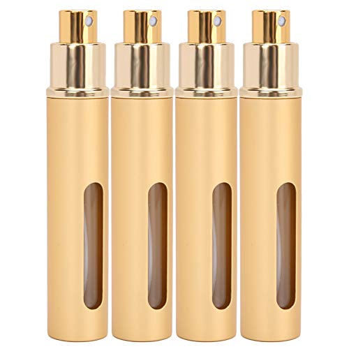 Premium Glass Spray Bottles for Perfume & Essential Oils - Refillable, Durable with Gold Finish (AB048G) - Perfect for DIY Room Sprays, Air Fresheners & Aromatherapy