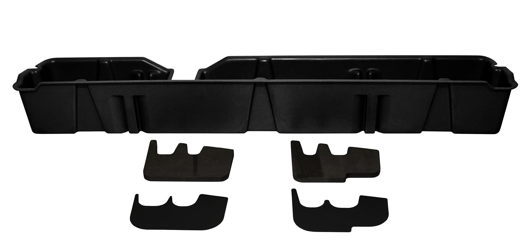 DU-HA Under Seat Storage Organizer for 2009-2014 Ford F150 SuperCab - Heavy Duty Backseat Gun Case, Tool Box & Truck Accessories | Low Profile Design with 2-Piece Gun Rack Dividers | Perfect for Hunting Gear, Work Tools & Vehicle Organization (Model 20071)