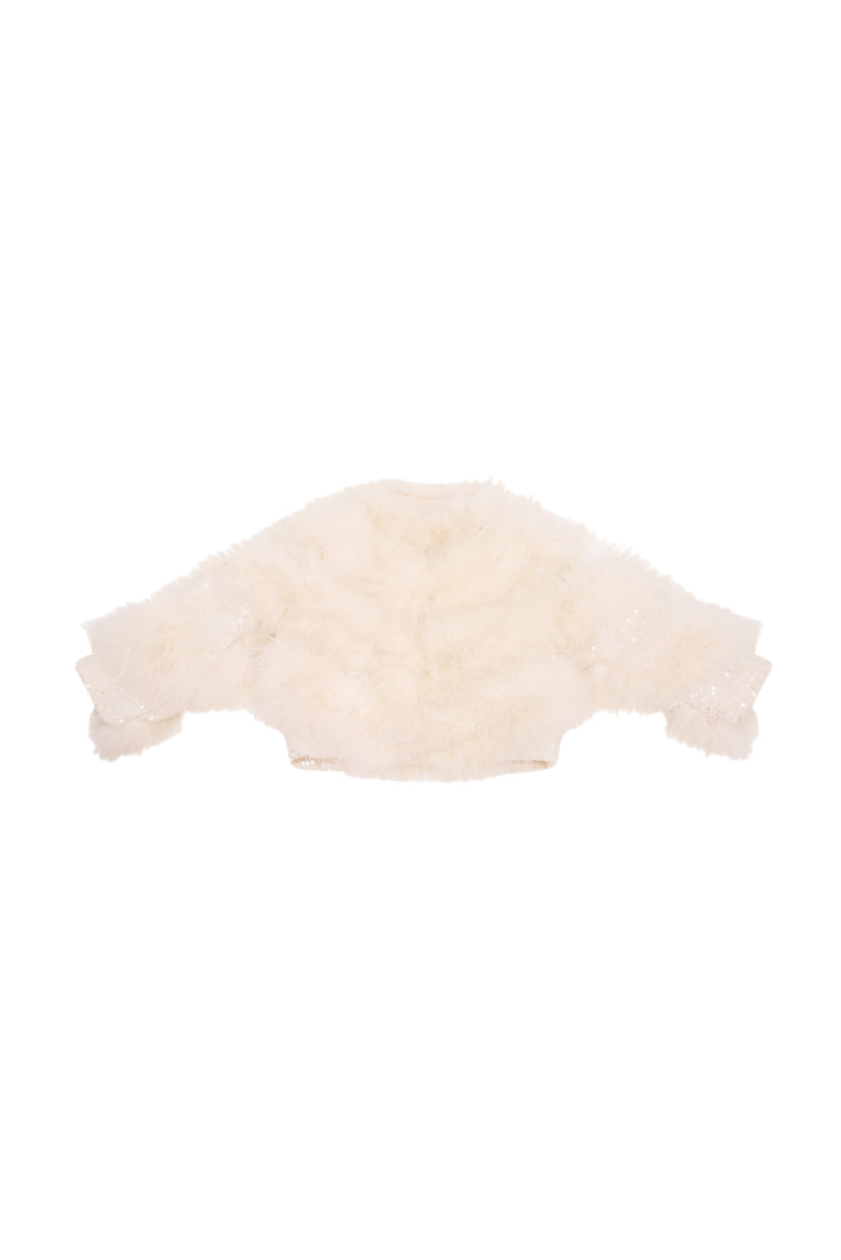 Girls Trislyn Faux Fur Jacket - Cozy Winter Outerwear for Kids - Perfect for School, Playdates & Outdoor Adventures