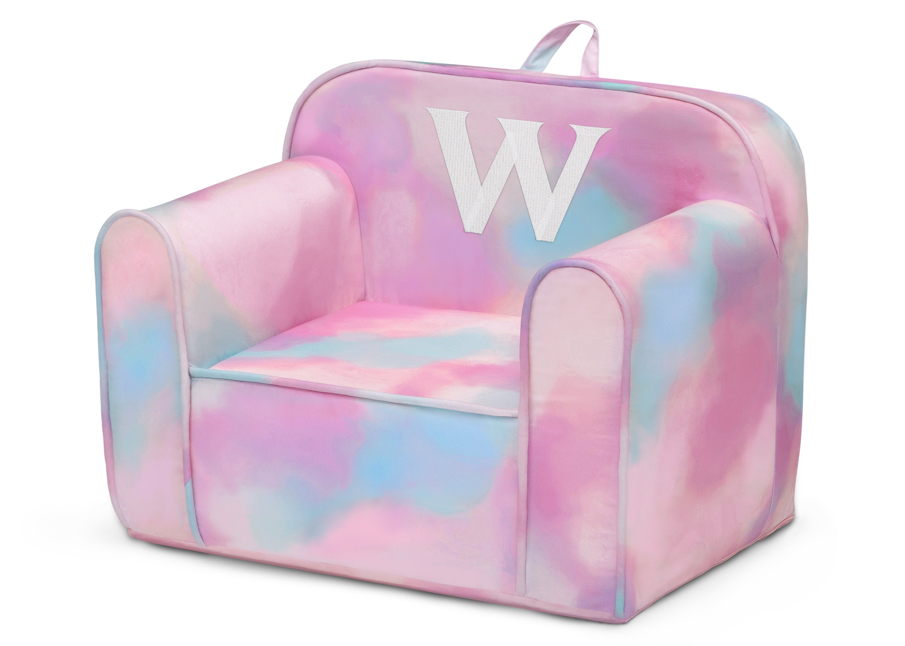 Personalized Monogram Tie Dye Cozee Chair - Custom Name Oversized Comfy Lounge Chair for Bedroom, Living Room & Dorm - Perfect Gift for Teens & Adults