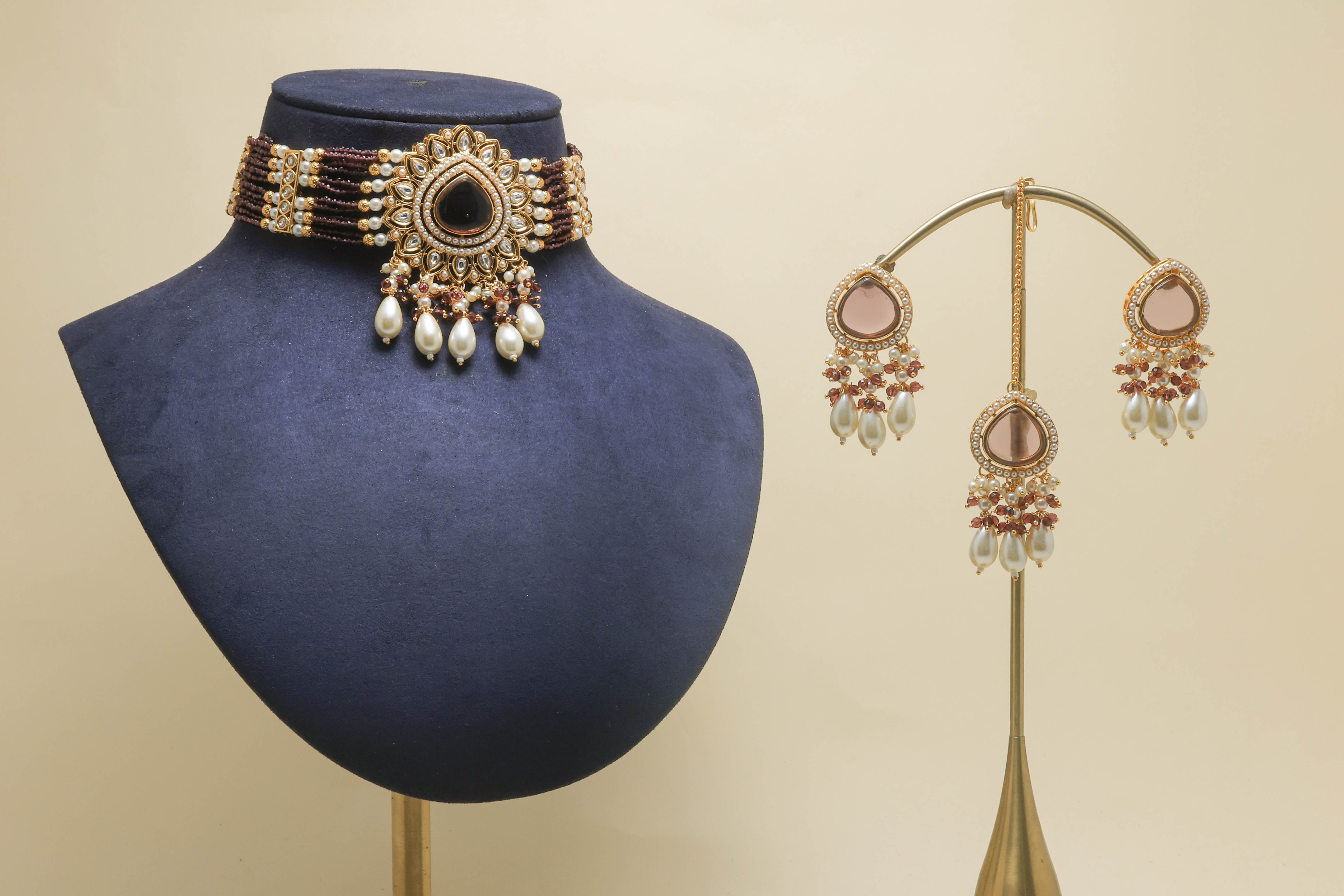 VARIKA STONE Full Set - Natural Gemstone Jewelry Collection for Women | Perfect for Gifts, Parties & Everyday Wear