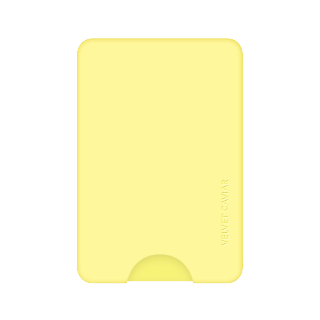 Butter Yellow MagSafe Wallet for iPhone - Slim & Secure Magnetic Card Holder for Credit Cards & ID - Perfect for Travel, Shopping & Everyday Use