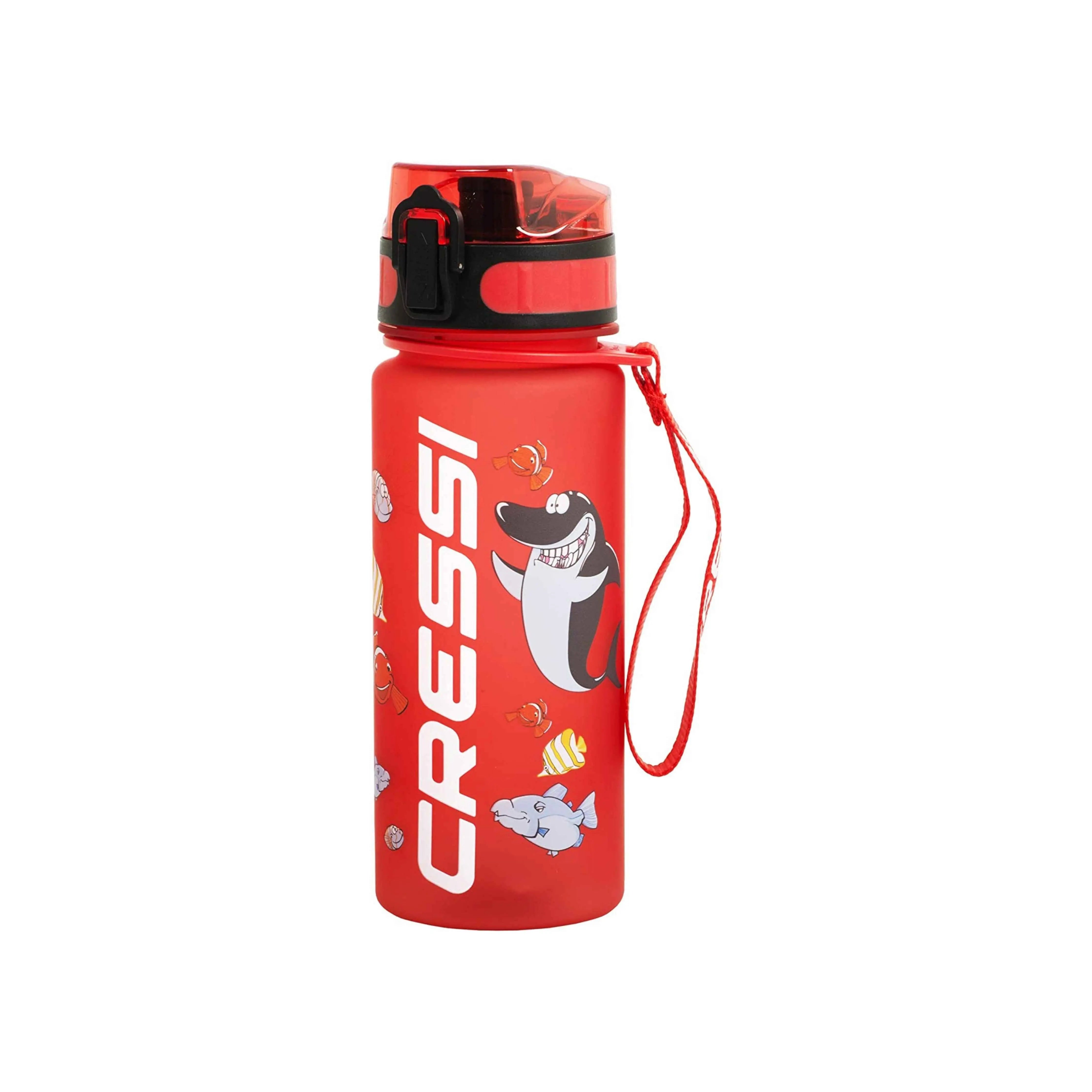 Cressi H2O Frosted Water Bottle for Kids - BPA Free, Leak Proof, Durable for School, Sports & Outdoor Activities