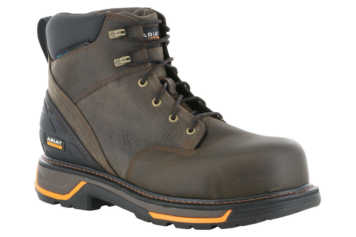 Ariat Big Rig 6 Waterproof Soft Toe Work Boots for Men - Durable & Comfortable Safety Shoes for Construction, Farming & Outdoor Work