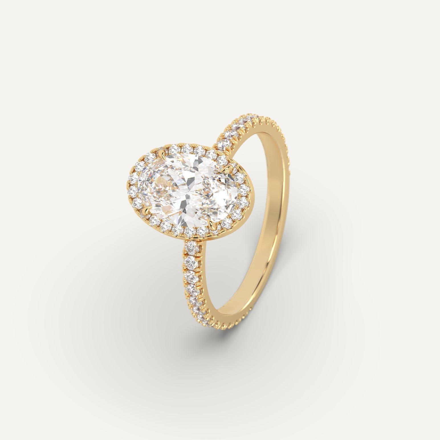 2 Carat Oval Cut Diamond Engagement Ring for Women - Elegant Solitaire Wedding Band, Perfect for Proposals, Anniversaries & Special Occasions