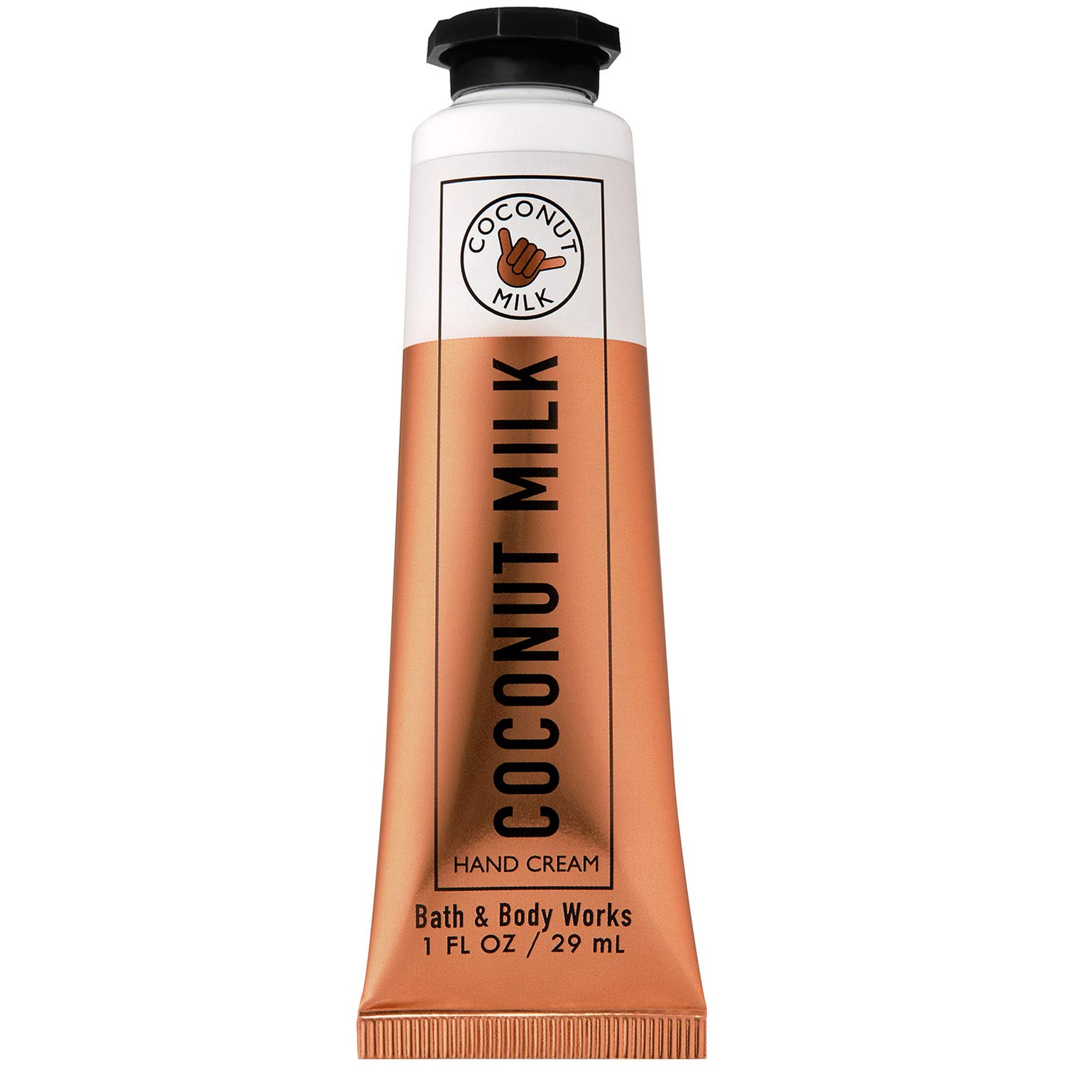 Bath and Body Works Coconut Milk Hand Cream 1.0 fl oz - Moisturizing & Nourishing for Dry Skin - Perfect for Office, Travel & Daily Use