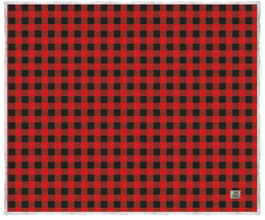 KUMA Lumberjack Sherpa Throw Blanket - Soft Flannel Fleece Plaid Blanket for Couch, Bed & Travel - Cozy Winter Warmth for Home, Office & Camping