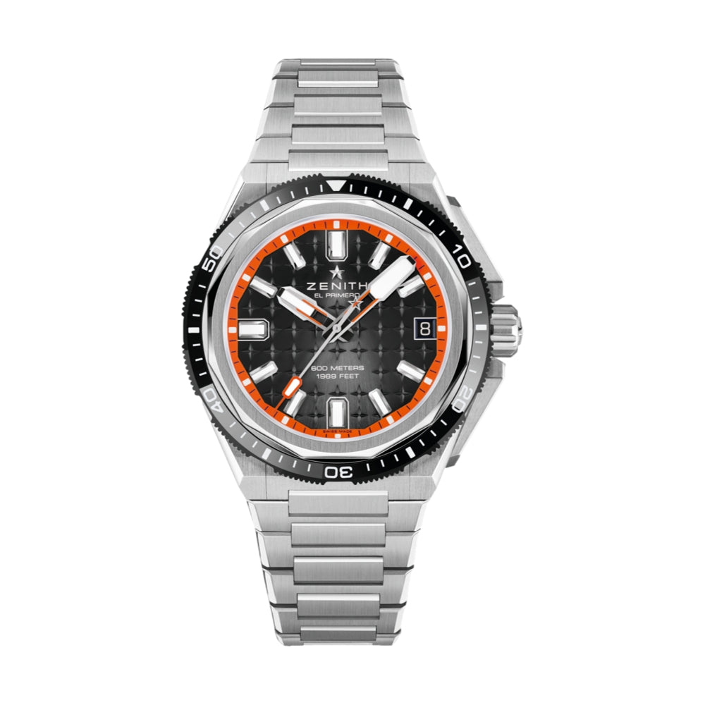 Defy Extreme Diver 42.5mm Black Men's Watch - Luxury Waterproof Dive Watch for Swimming, Snorkeling & Outdoor Adventures