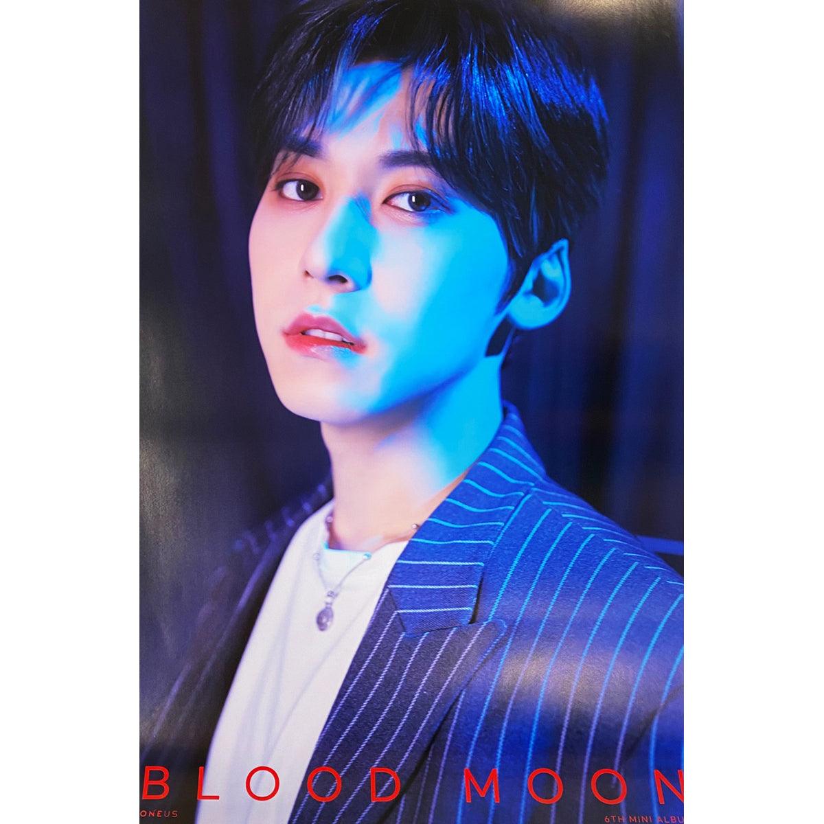 ONEUS 6TH MINI ALBUM 'BLOOD MOON' Official Poster - Kpop Merchandise for Fans, Room Decor & Gift for Kpop Lovers