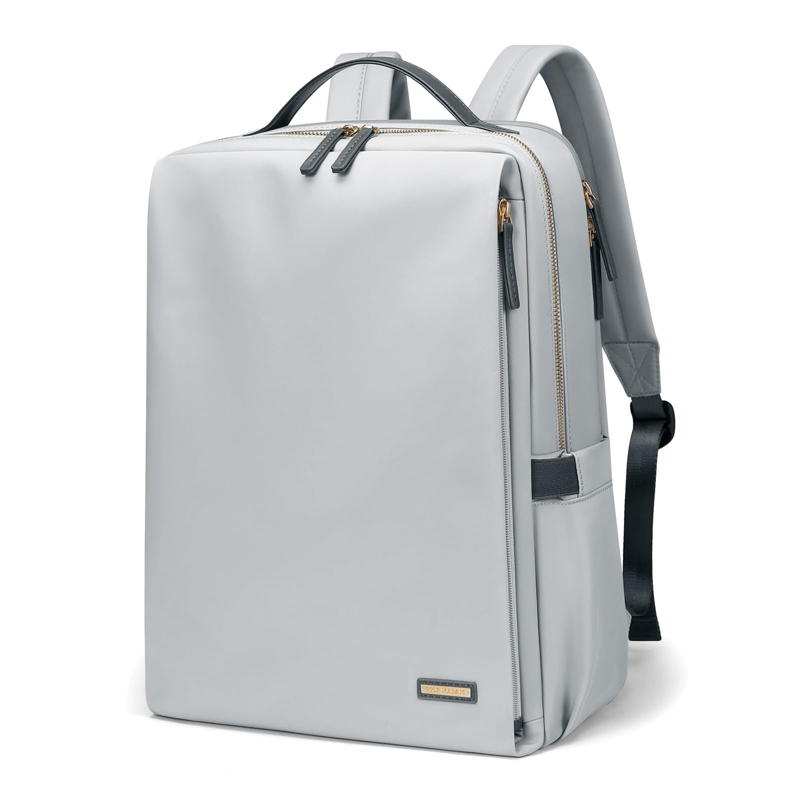 Stylish Women's Laptop Backpack - Airline Approved 15.6 Inch Notebook Bag for Work, College & Travel - Multi-Functional Casual Daypack (Pale Grey) | Perfect for Business Trips, Campus Life & Daily Commute