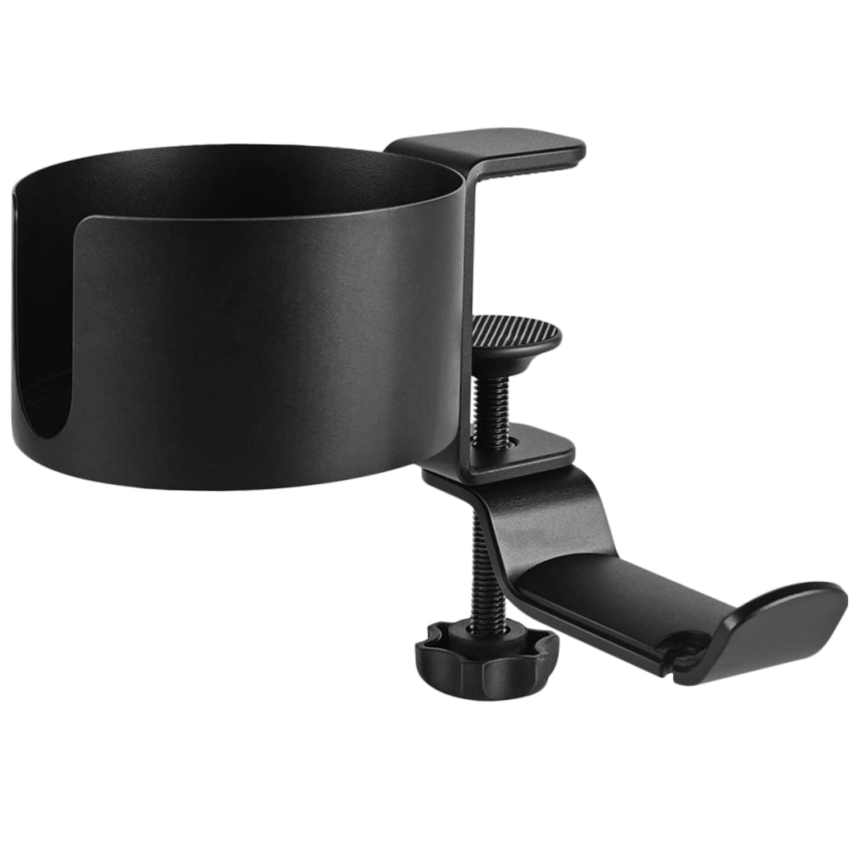 Luxshiny 4-Pack Rotating Cup Holder Headphone Stand - Desk Organizer for Earphones & Headphones - Perfect for Office, Gaming, and Home Workspace Organization