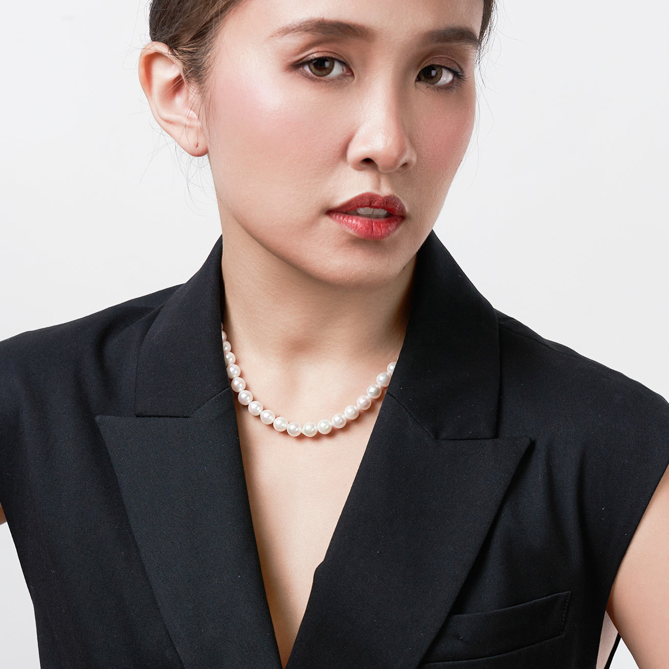 18K Gold Baroque Akoya Pearl Necklace - Elegant Statement Jewelry for Women | Perfect for Weddings, Parties & Special Occasions