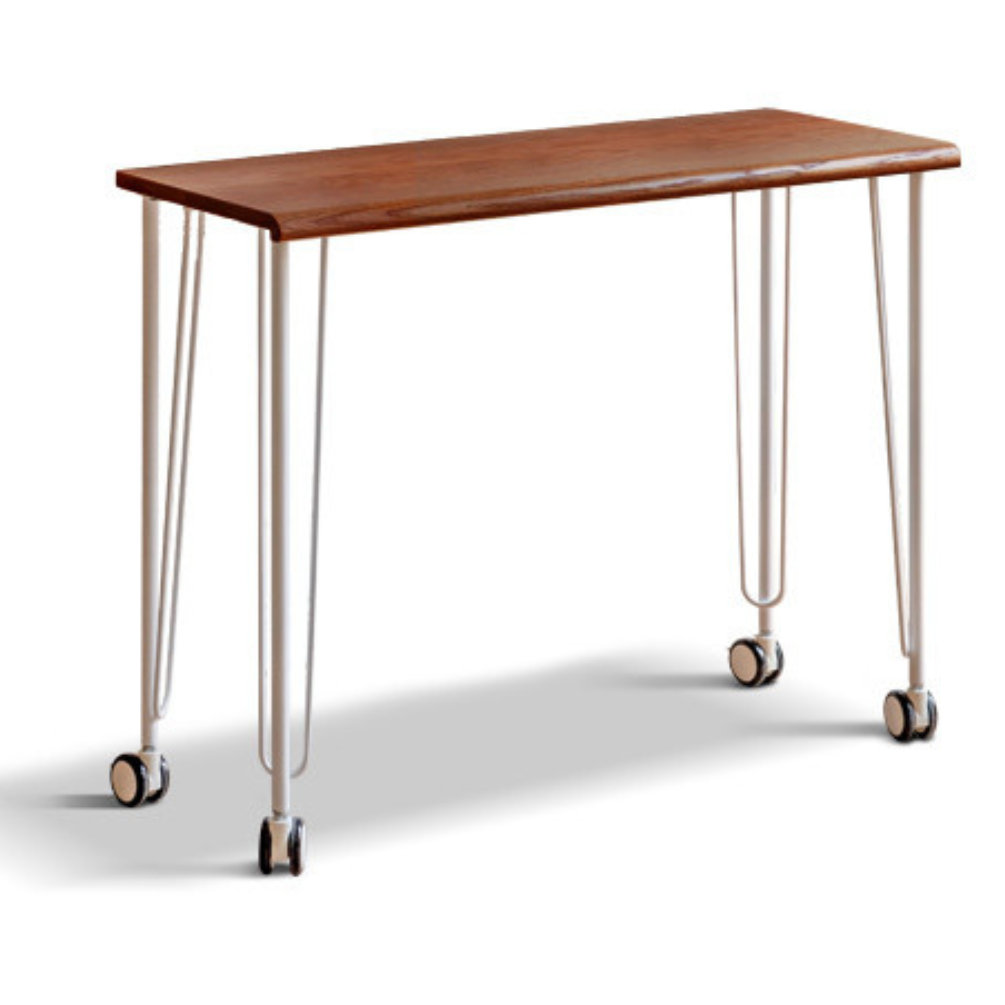Solid Oak Wood Two-Tier Stackable Office Desk - Perfect for Home Office, Workspace & Small Business Use